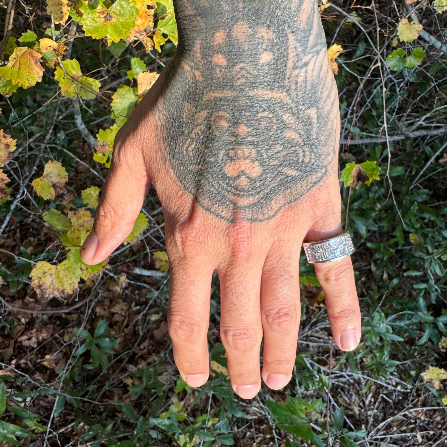 Vintage Solid 18k White Gold Invisible Set 2.5ctw VS Natural Diamond Ring (7)