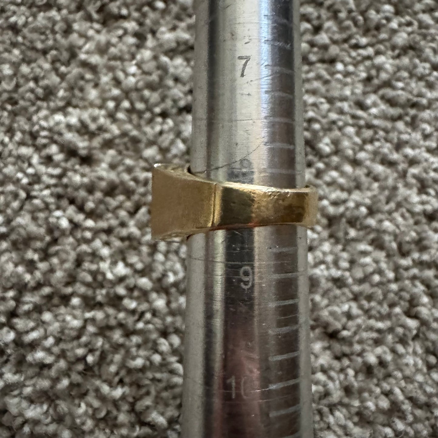 1970’s Custom Handcrafted Solid 14k Yellow Gold .50ctw Natural Diamond Spinning Dice Ring (8.25)