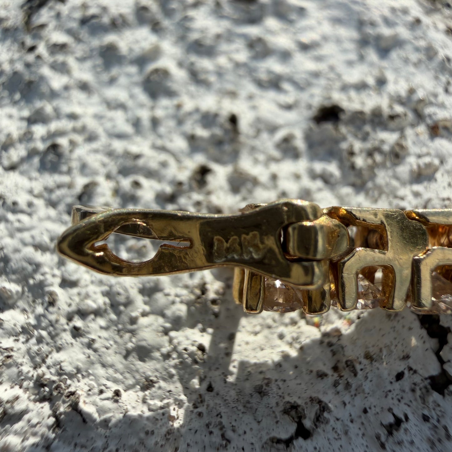 Vintage Solid 14k Yellow Gold 3.5Ctw Natural Diamond Classic Line Style Tennis Bracelet And Rolex Datejust 16013