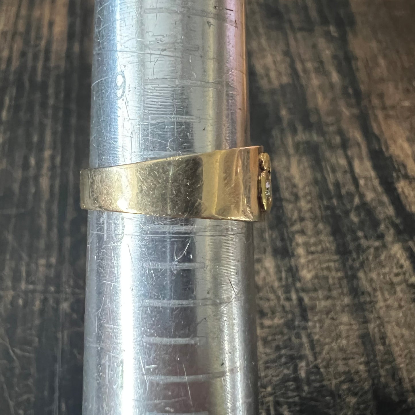 1970’s Raw Alaskan 22k Gold Nugget .50ctw Natural Diamond 14k Ring (9.75)