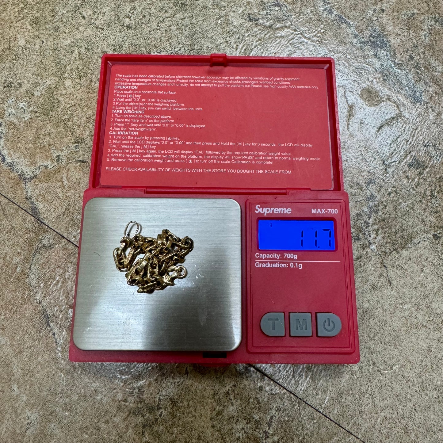 Vintage Solid 14k Yellow Gold Nugget Chaine D’Ancre Link Bracelet (7.5”)