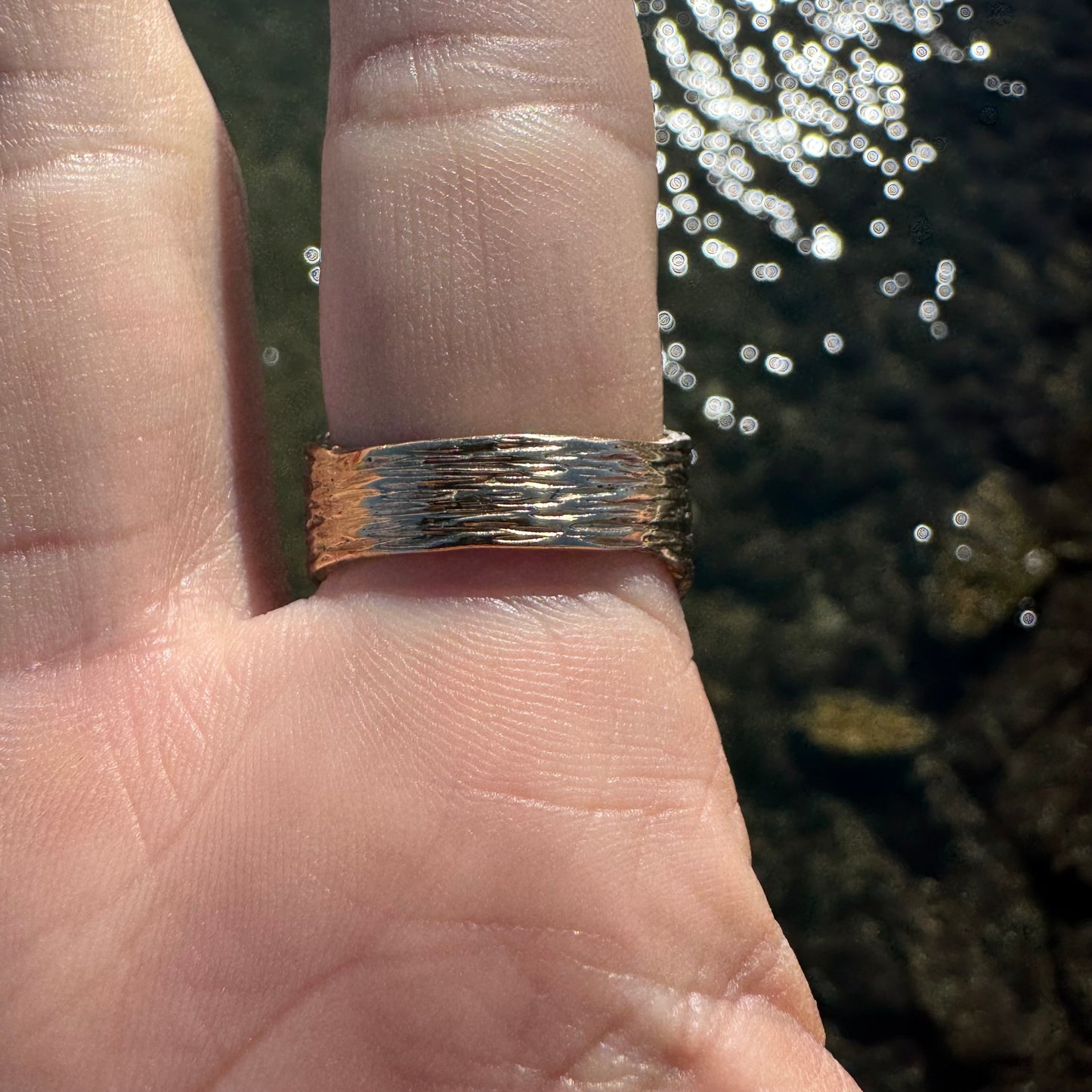 1980’s Solid 14k Yellow Gold 1.25ctw Natural Diamond Nugget Ring (11)