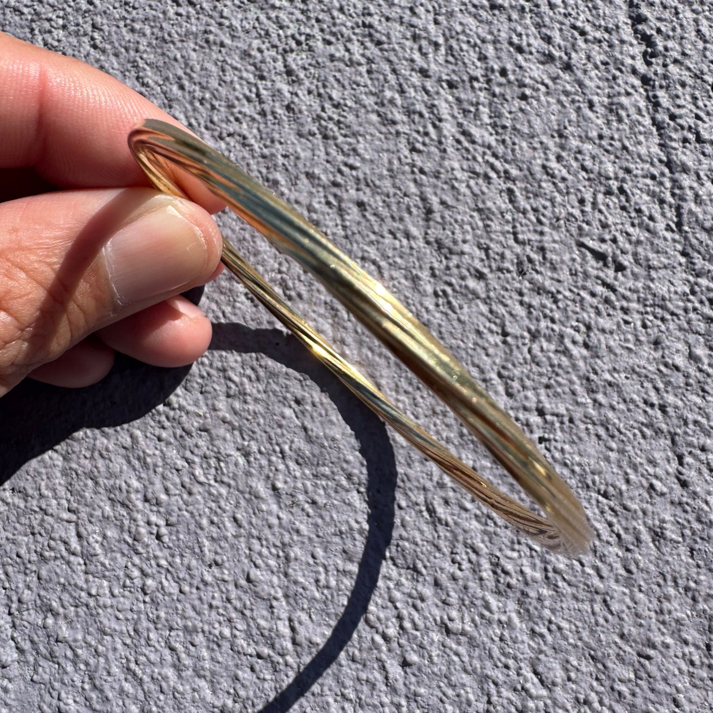 Vintage Tiffany & Co. 14k Yellow Gold Bangle Bracelet (7.5”)
