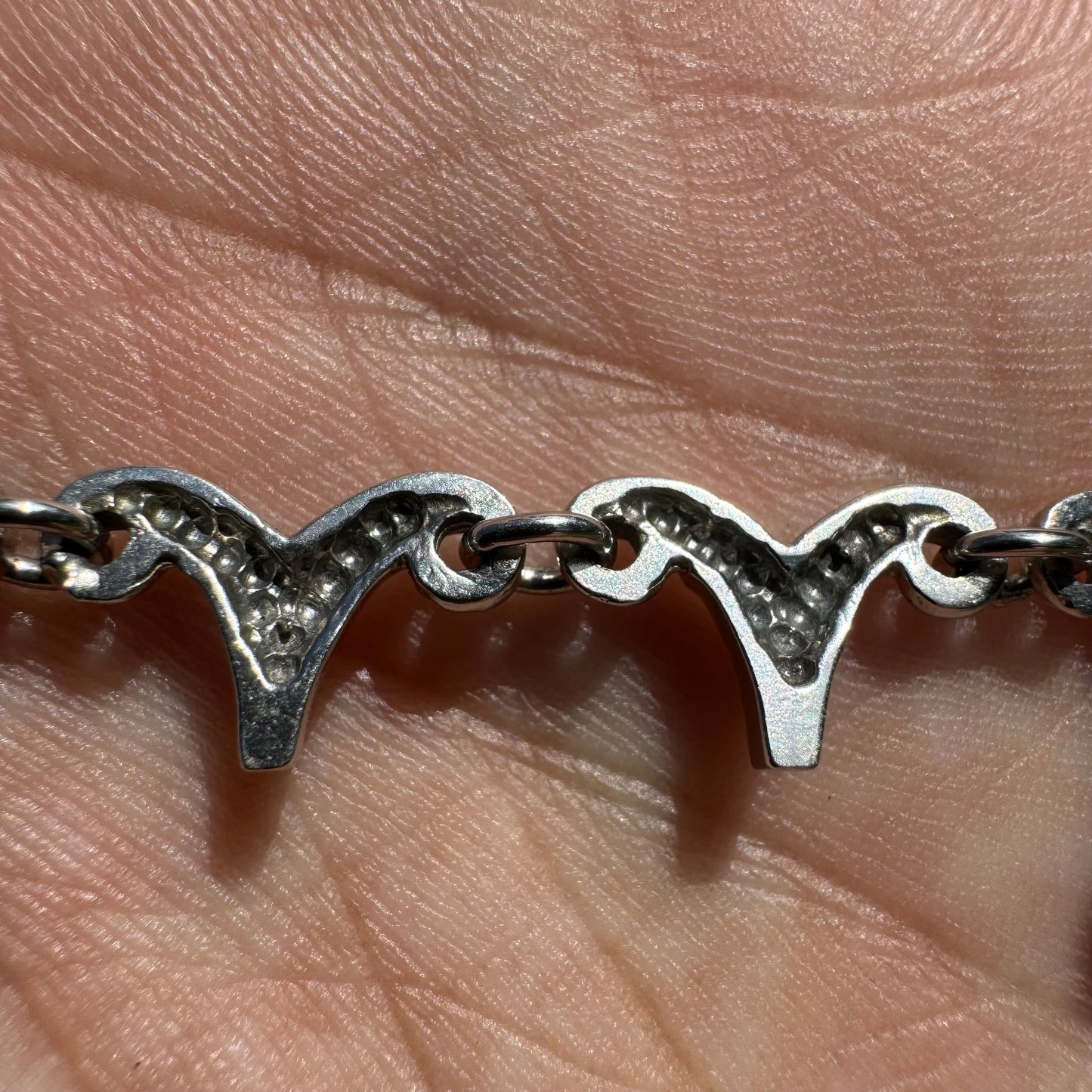 Vintage Solid 14k White Gold 2.70ctw Natural Diamond Drop Necklace (16.25”)