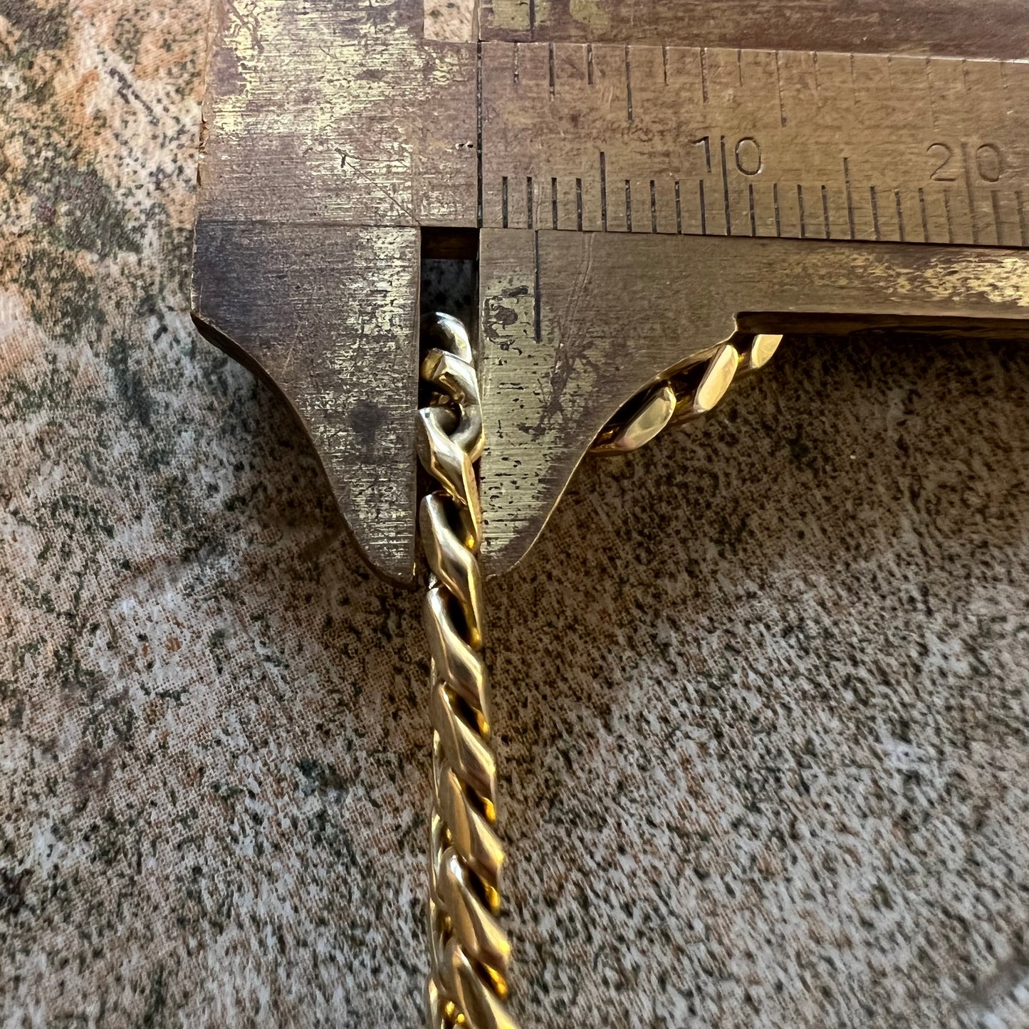 Vintage Solid 14k Yellow Gold Miami Cuban Link Bracelet (8”)
