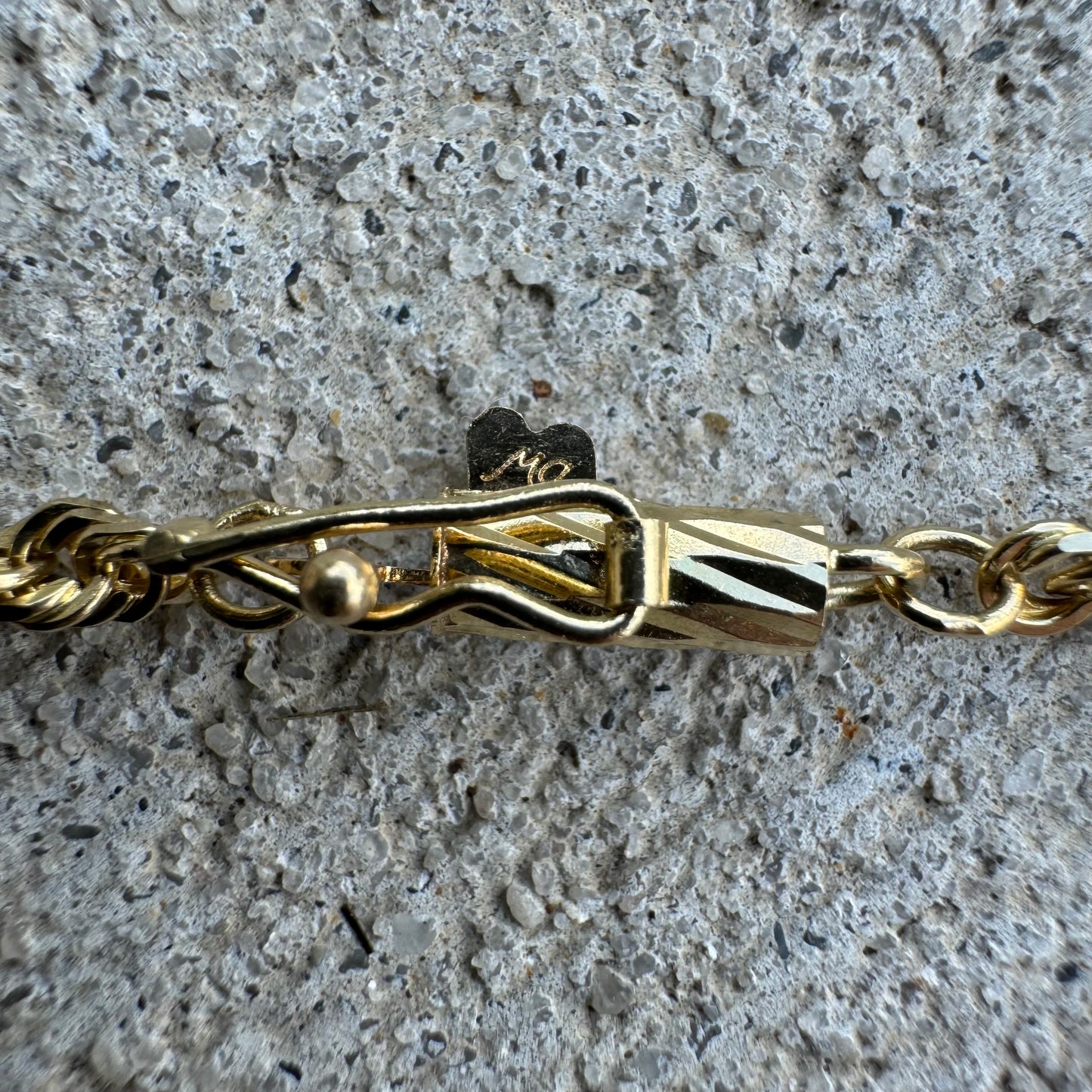 1980’s/90’s Solid 14k Diamondcut Yellow Gold Rope Chain Necklace By Michael Anthony (24”)