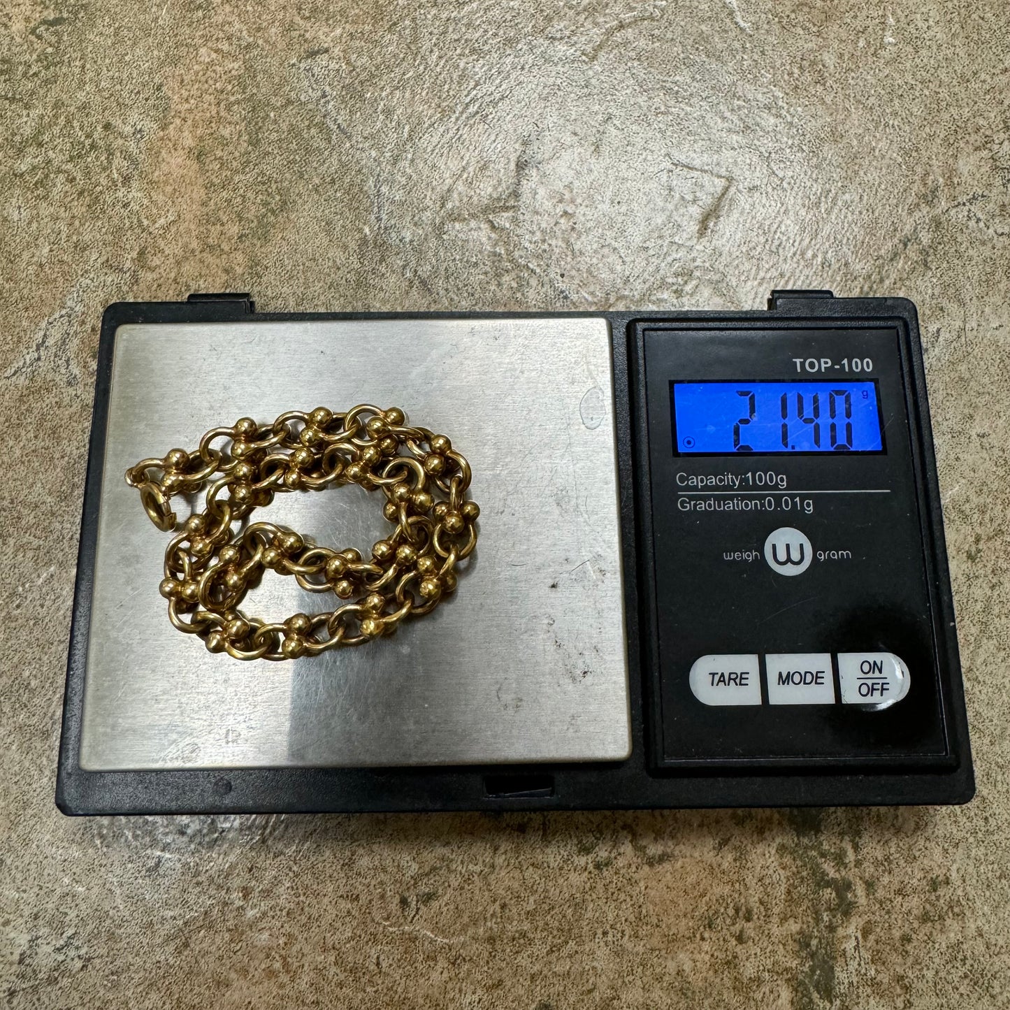 1950’s Solid 18k Yellow Italian Gold Designer Hardwear Horseshoe Link Bracelet (8”)
