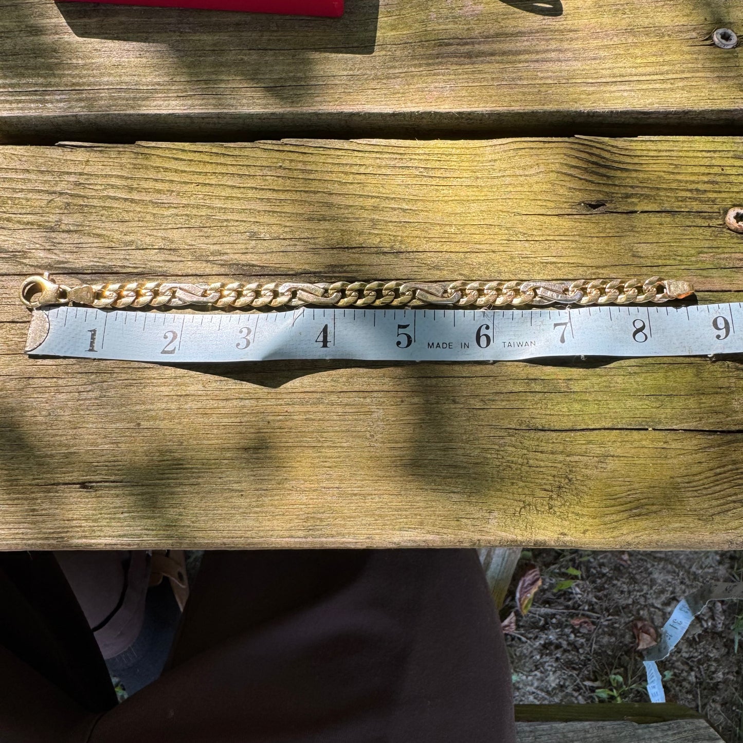 Vintage Solid 14k Yellow Italian Gold Heavyweight Tony Soprano Link Bracelet (8.5”)