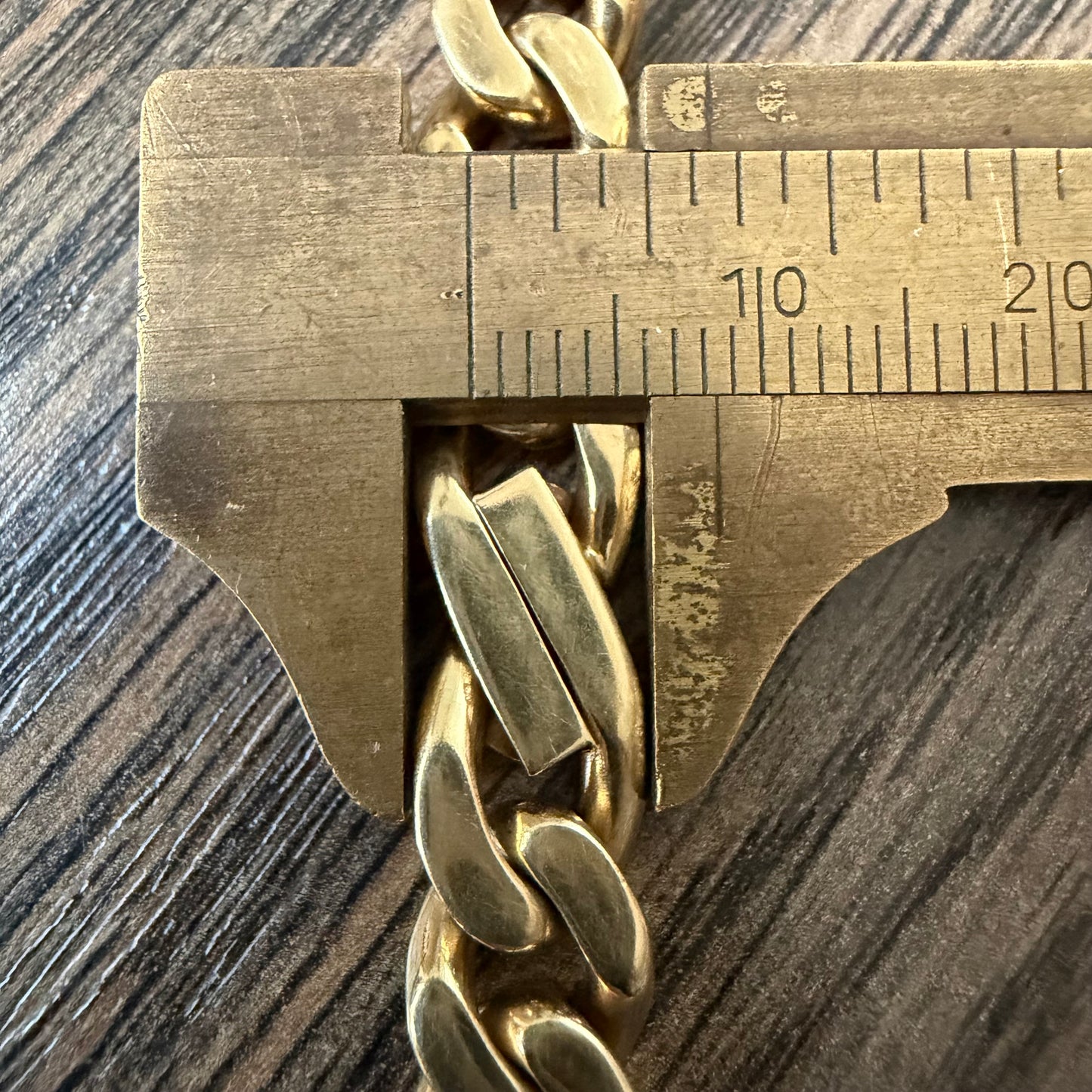 Vintage Solid 14k Yellow Italian Gold Super Heavyweight Tony Soprano Link Bracelet (8”)