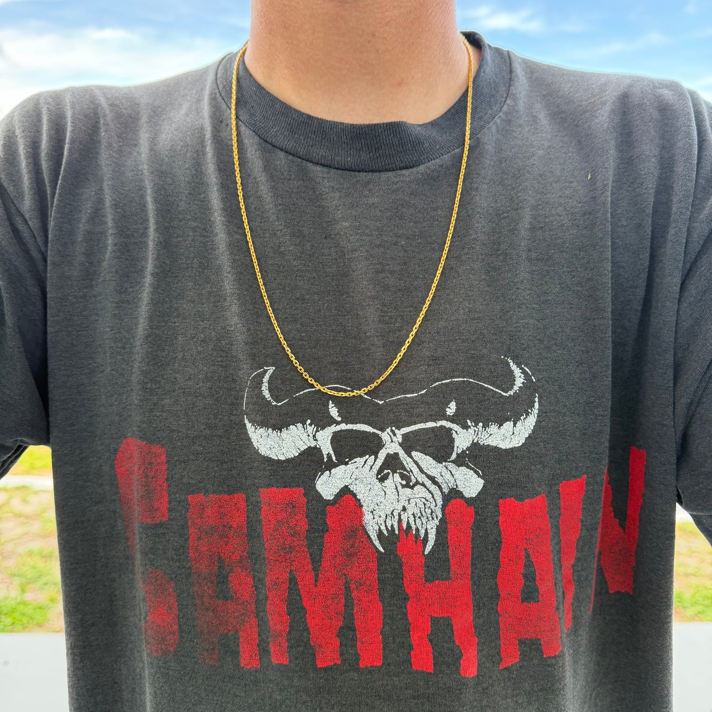 Vintage Solid 22k Yellow Gold Anchor Link Baht Chain Necklace (25.5”)