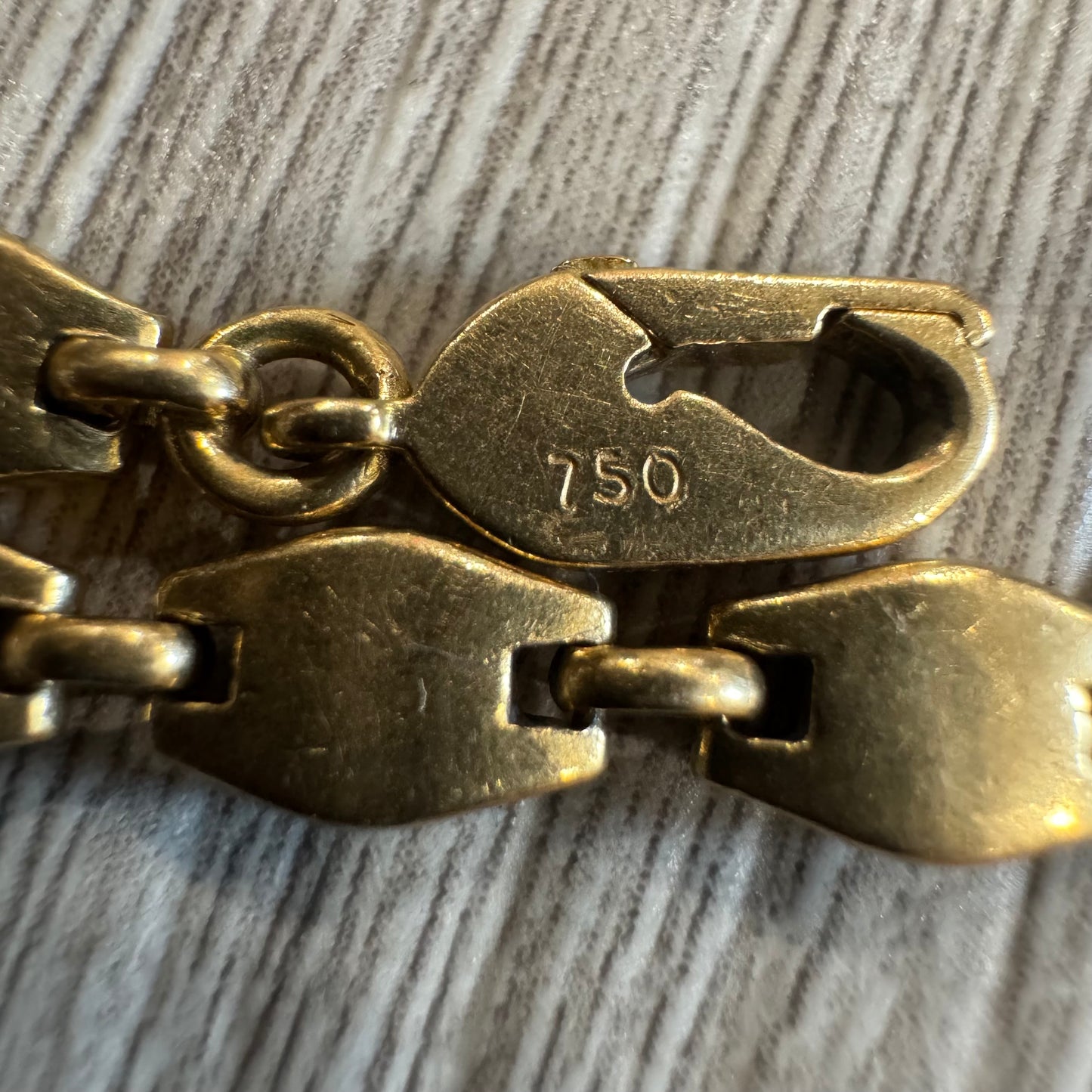 1970’s Cartier Solid 18k Yellow Gold Mariner Anchor “Tortue” Link Bracelet (7.5”)