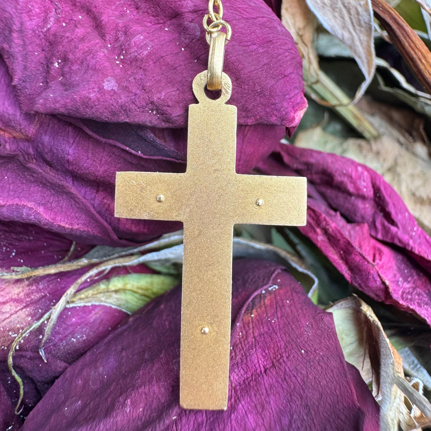 Antique French Hallmarked 18k Yellow Gold Angel Skin Coral Rosary Necklace (23”)