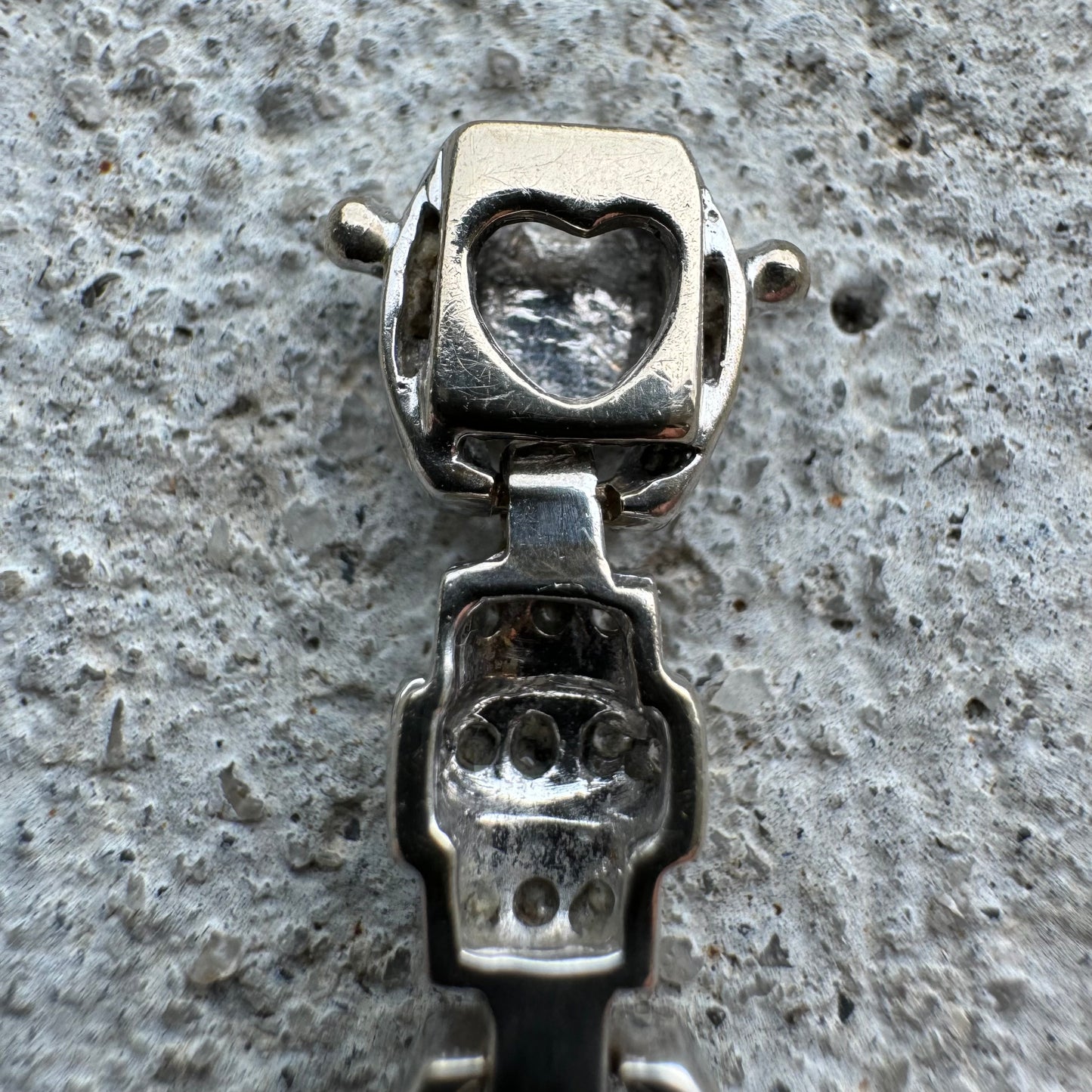 Vintage Solid 18k White Gold Handset 2.53CTW Natural Diamond Flooded Bracelet (7.35”)