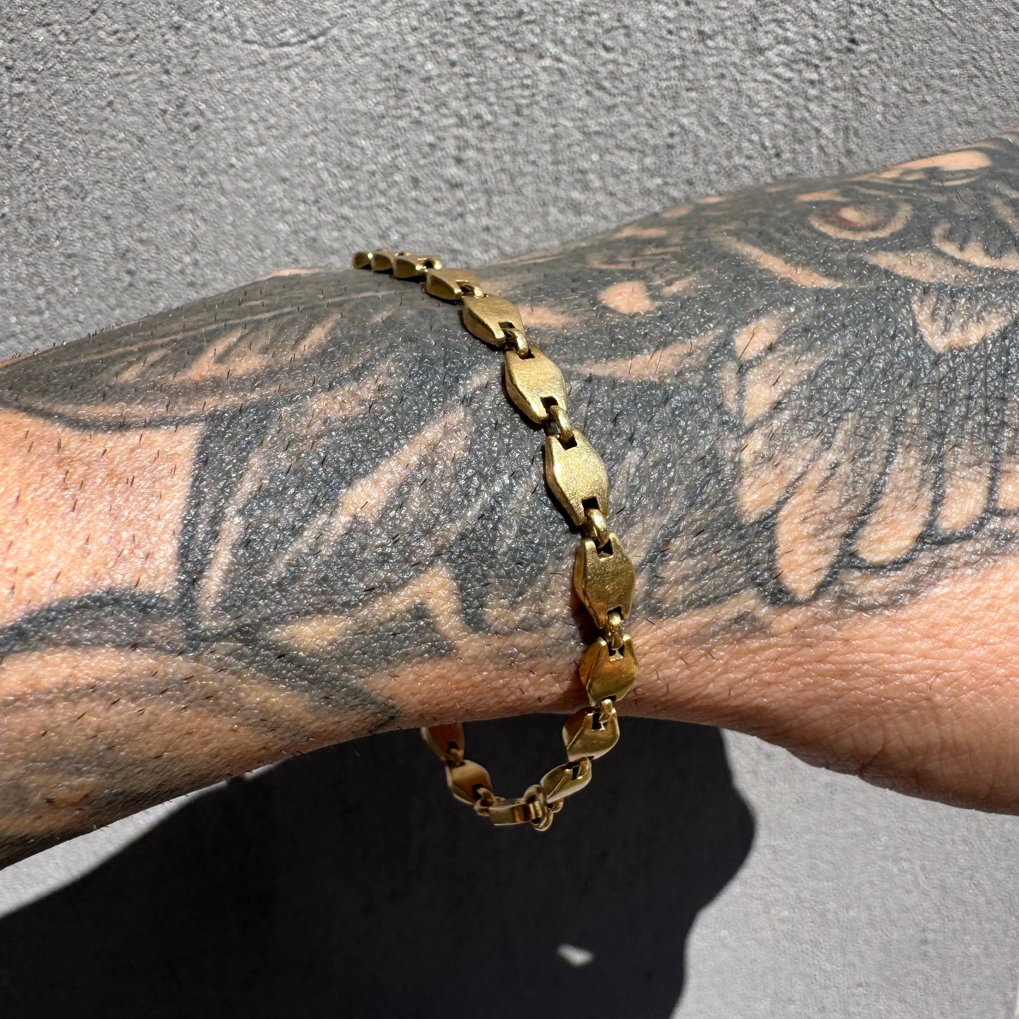 1970’s Cartier Solid 18k Yellow Gold Mariner Anchor “Tortue” Link Bracelet (7.5”)