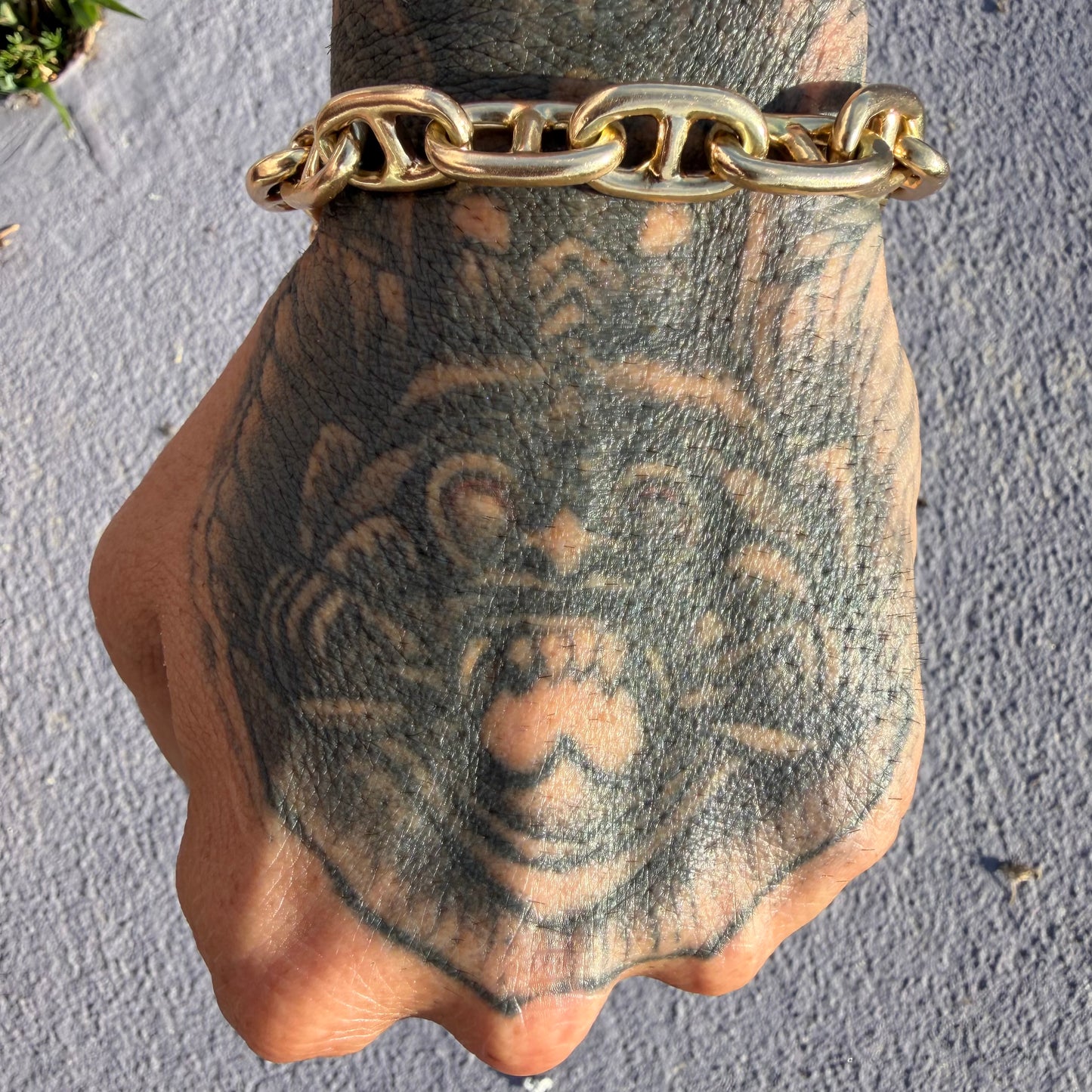 1970’s Super Heavyweight Solid 14k Yellow Gold Chunky Chaine D’ Ancre Mariner Link Bracelet (9.5”)