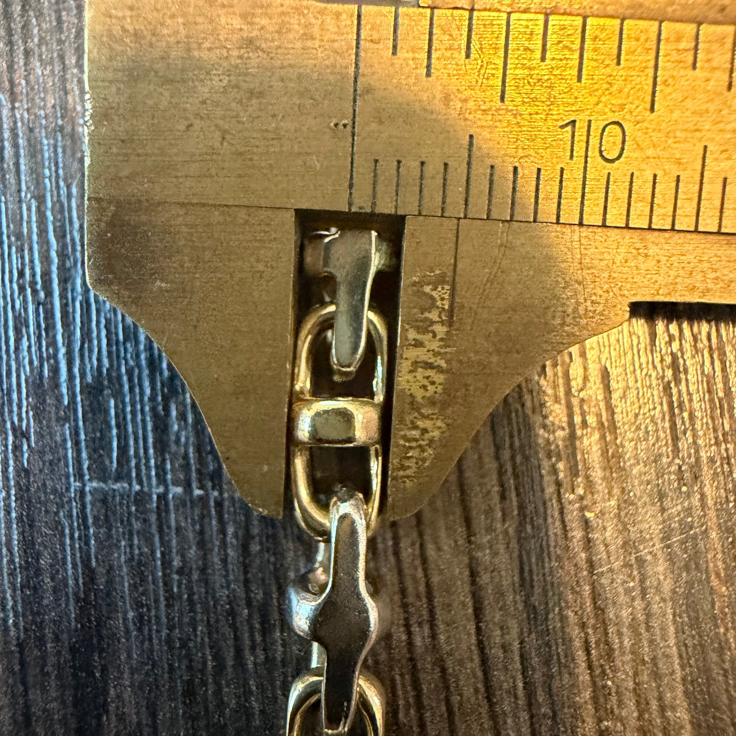 1980’s Solid 14k Two-Tone Yellow & White Gold Fancy Chaine D’ Ancre Mariner Link Necklace (22.5”)