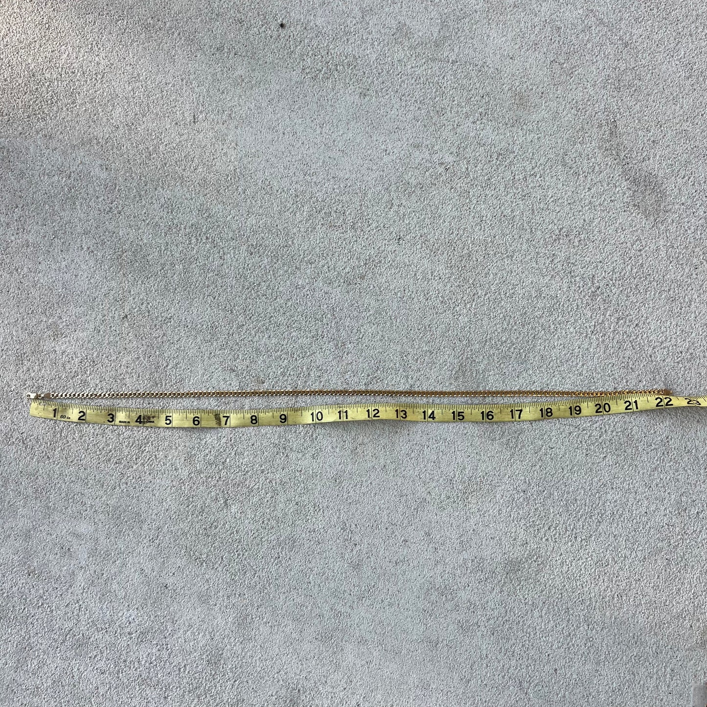 Vintage Solid 14k Beveled Edge Cuban/Curb Link Necklace (22”)