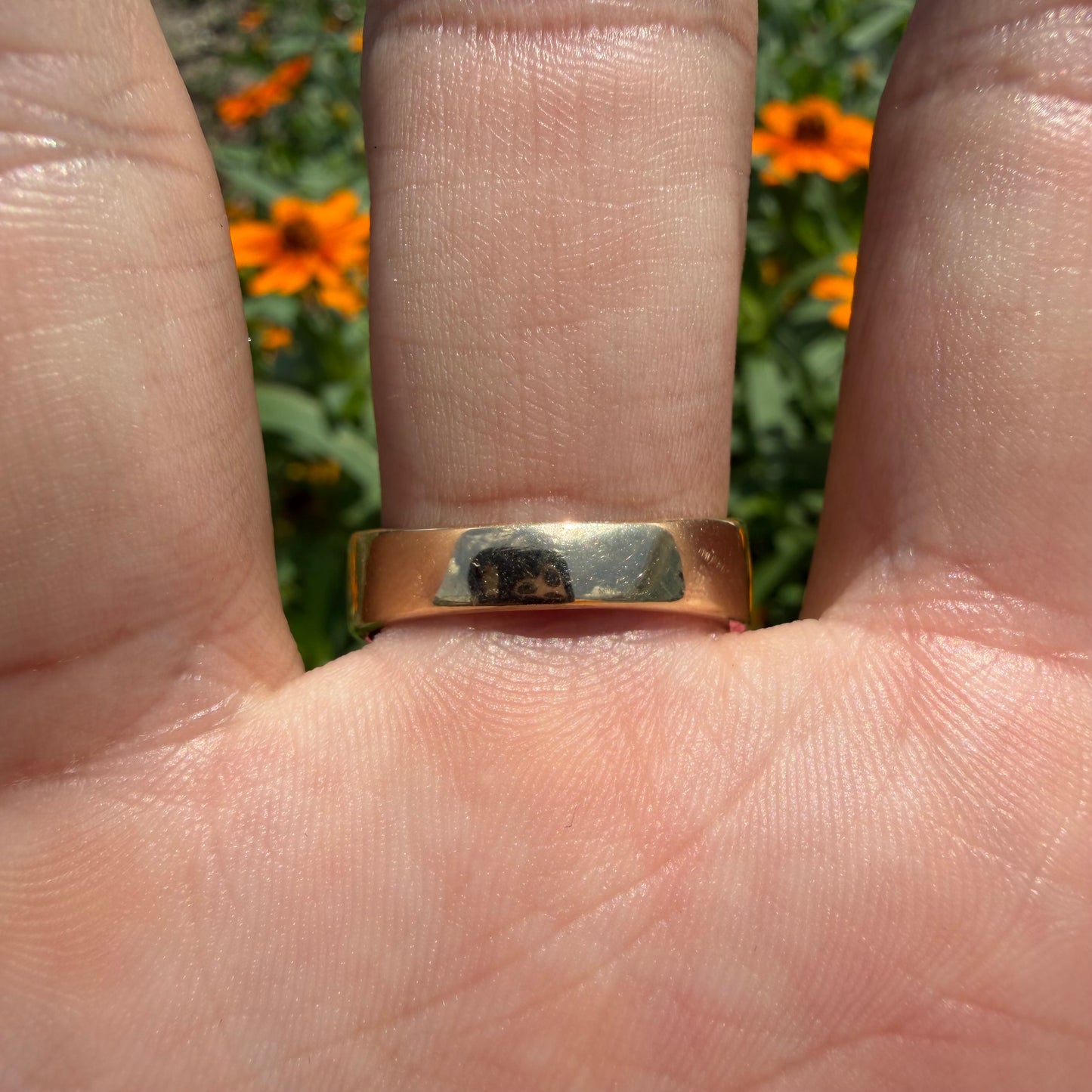 Art Deco Solid 14k Yellow Gold .60ct Old Euro Cut Natural Diamond Solitaire Gents Ring (10.5)