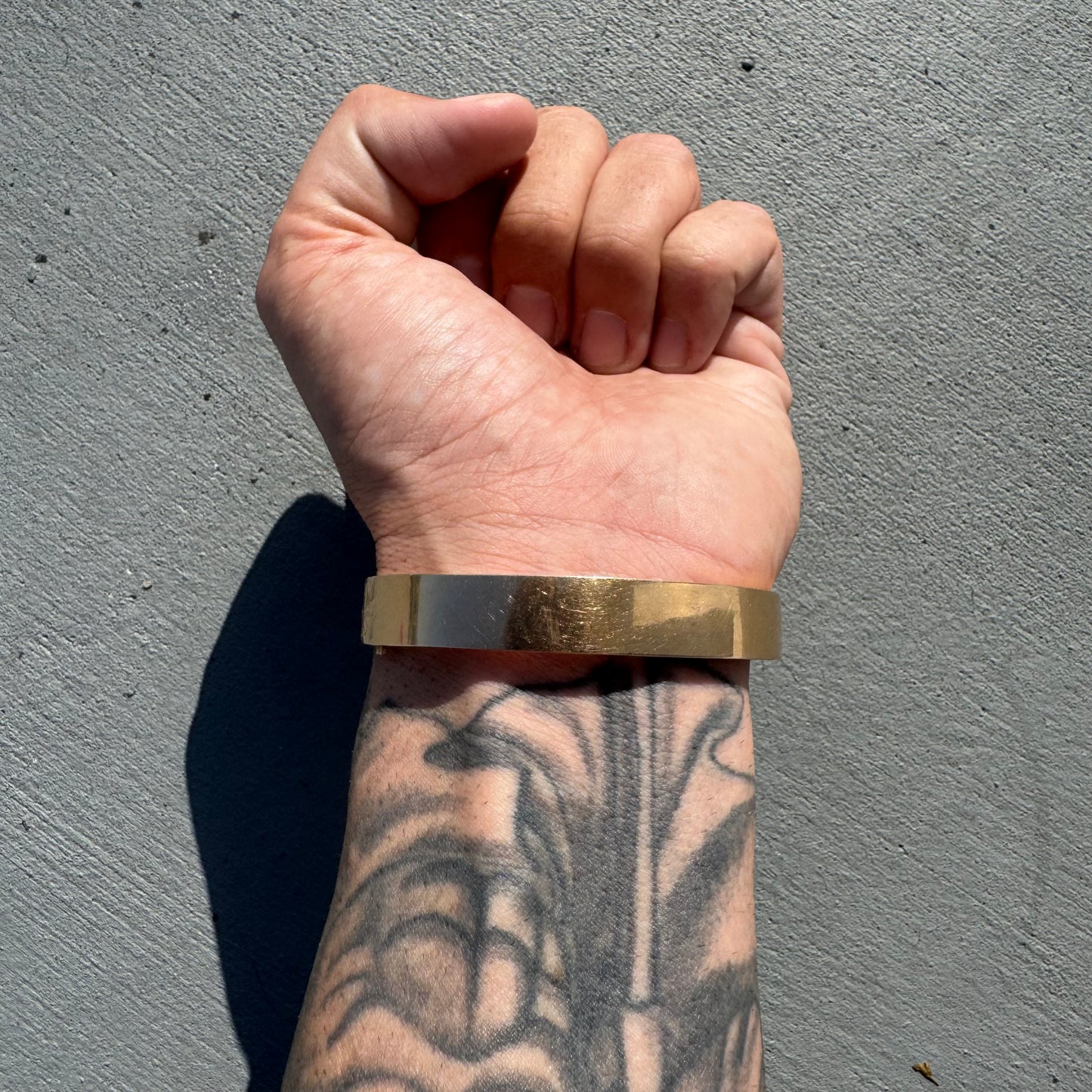 1921 Kaden Bros. 14k Yellow Gold Belt Buckle Bangle Bracelet (7.5”)