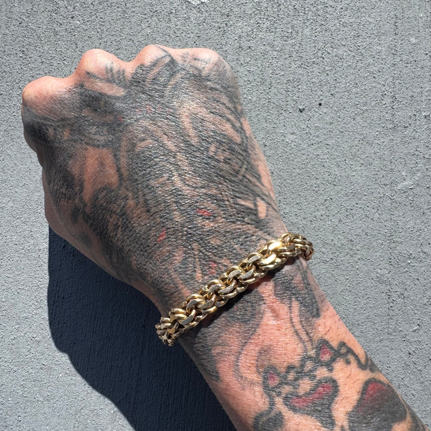 Mid-Century Tiffany & Co. Solid 14k Yellow Gold Heavyweight Chino Link Bracelet (7.25”)