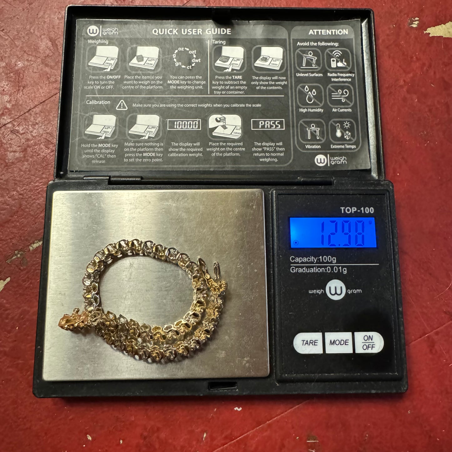 Vintage 14k Two-Tone 2.0CTW Natural Diamond S-Link Tennis Bracelet (7”)