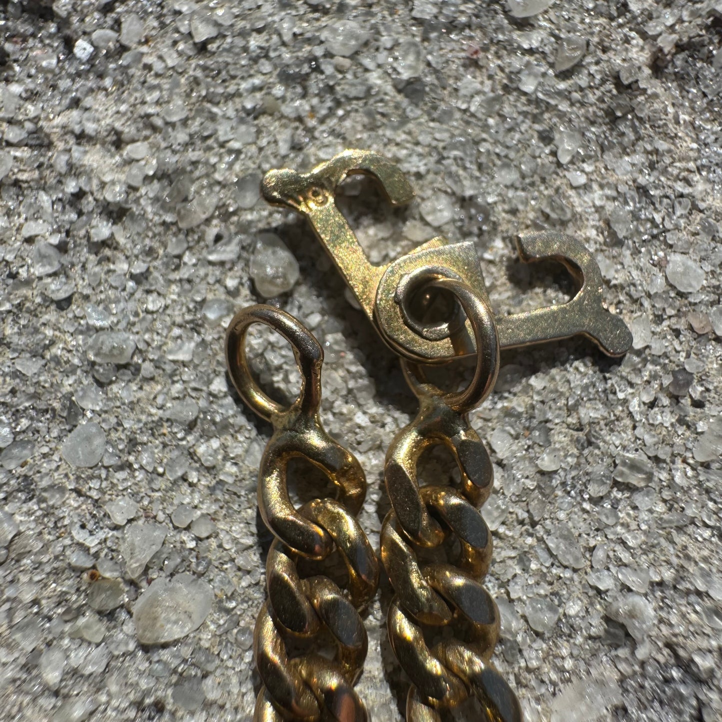 Mid-Century Solid 18k Yellow Gold Handcrafted Cuban Curb Link Necklace (21.25”)