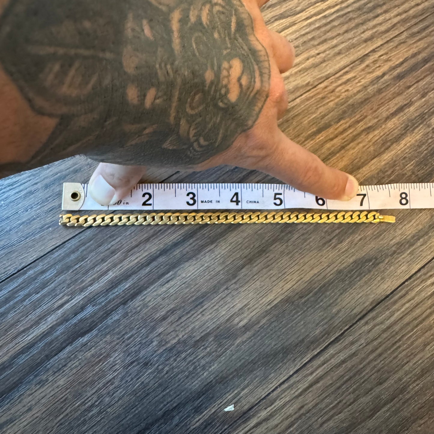 1960’s/70’s Solid 18k Yellow Gold Sleek Cuban Link Bracelet (7.25”)