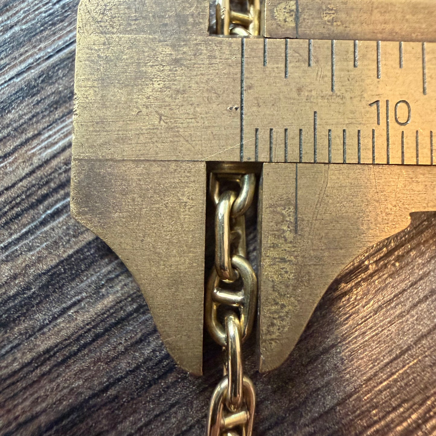 Vintage Balestra Solid 14k Yellow Italian Gold Classic Chaine D’ Ancre Mariner Link Necklace (21”)