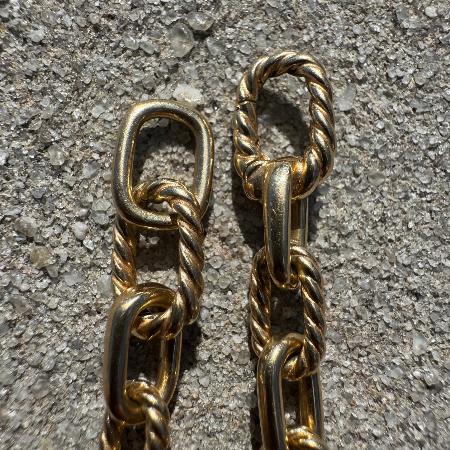 Vintage David Yurman Solid 18k Yellow Gold Madison Chain Necklace (18”)