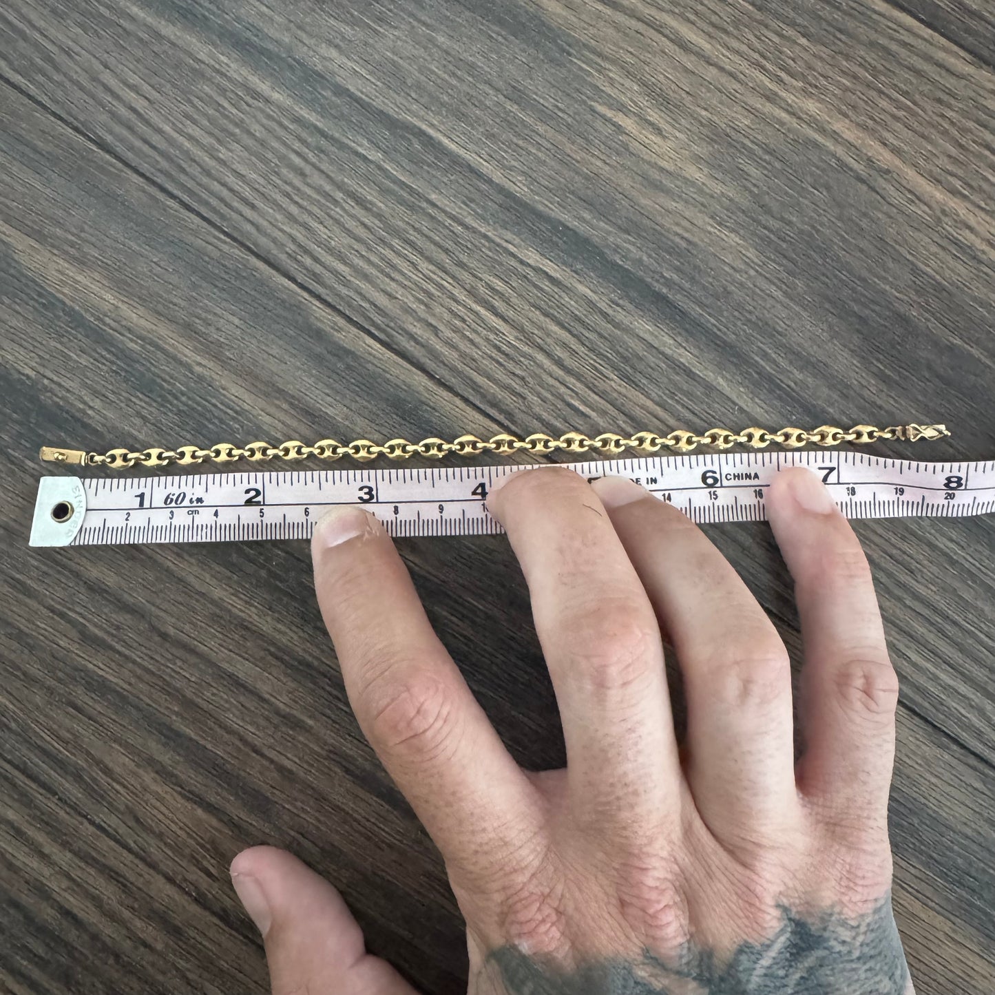 1970’s UnoAerre Solid 14k Yellow Gold Puffed Mariner Link Bracelet (7.5”)