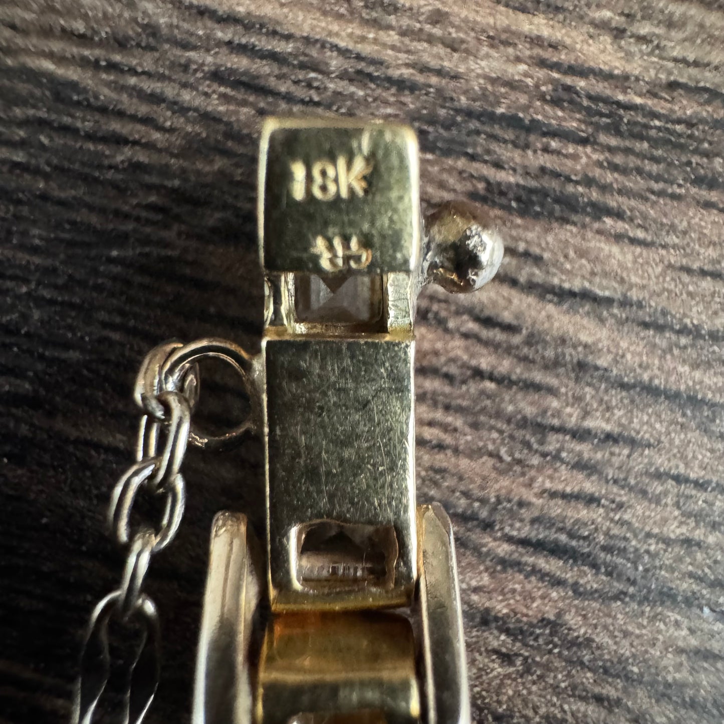 Vintage Custom Hand Crafted Solid 18k Yellow Gold 3.5CTW Natural Princess Cut Diamond Bracelet (6.5”)