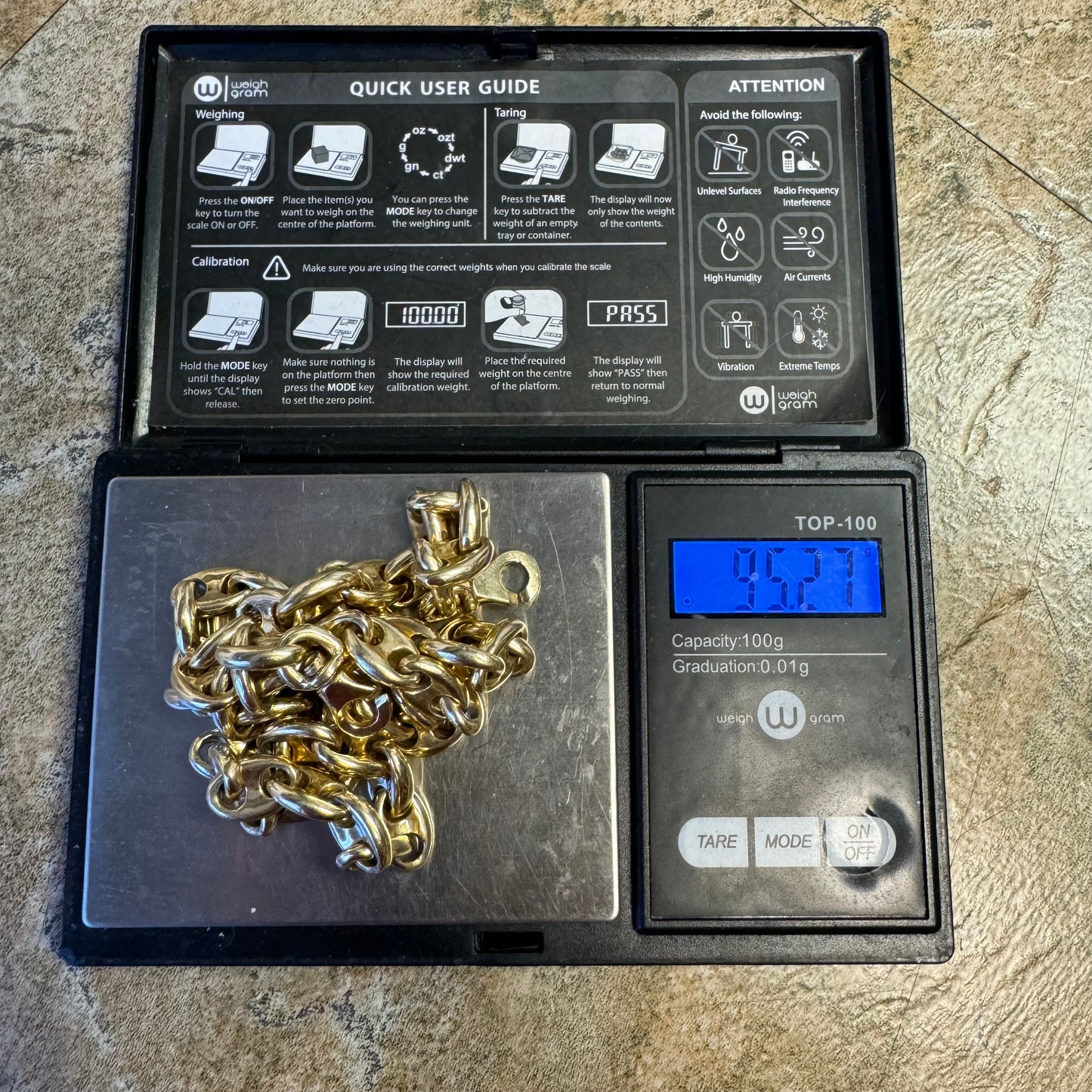Vintage Solid 14k Yellow Gold Super Heavyweight Chaine D Ancre Puffed Gucci Link Necklace (21”)