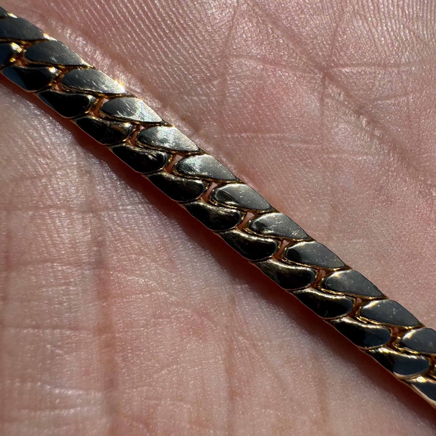 1970’s Solid 14k Yellow Gold Old School Miami Cuban Link Necklace (18.25”)