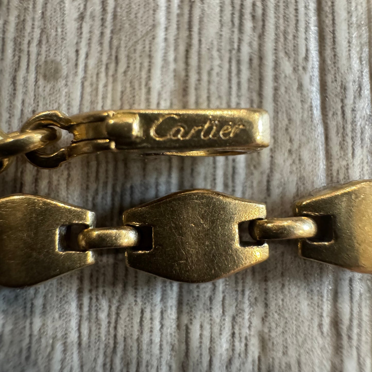 1970’s Cartier Solid 18k Yellow Gold Mariner Anchor “Tortue” Link Bracelet (7.5”)