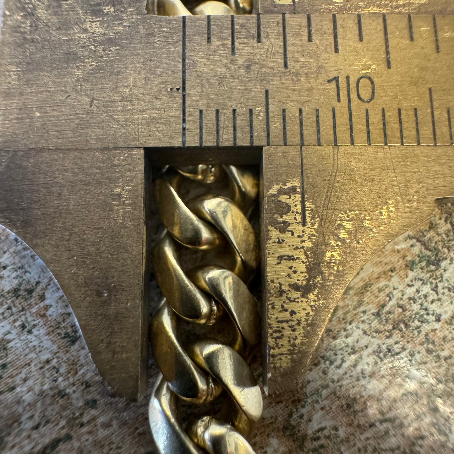 1980’s/90’s Solid 18k Yellow Italian Gold Handmade Heavyweight Cuban Link Necklace (24.25”)