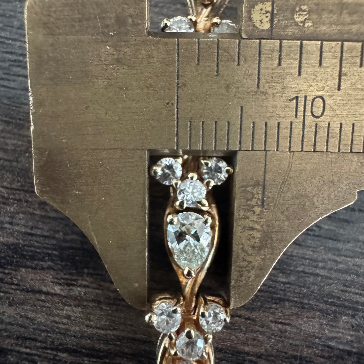 Vintage Solid 14k Yellow Gold 6.0ctw Natural Diamond Bracelet (7”)