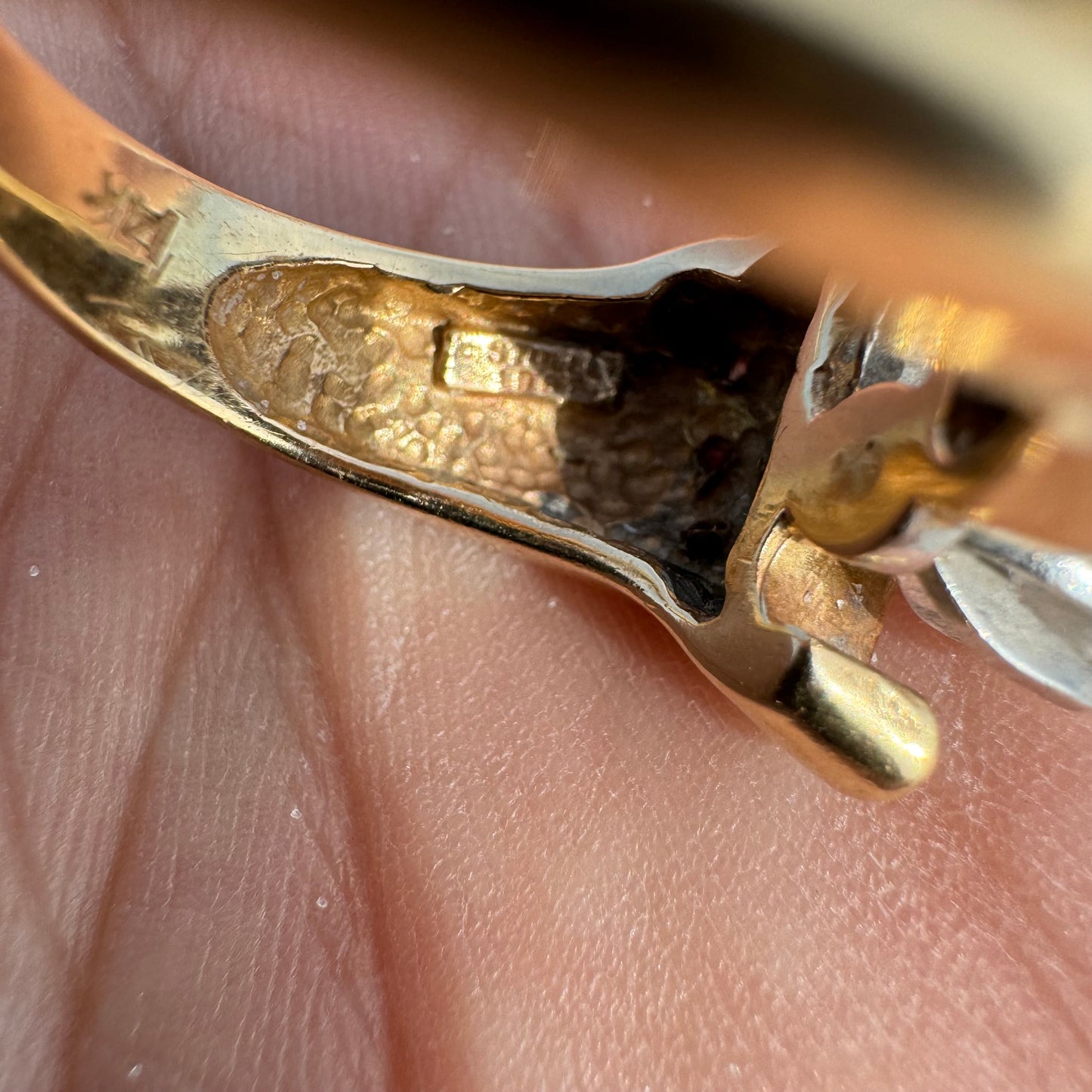 1967 14k Yellow Gold 1.25CTW Natural Diamond Flooded Hand Wrought Ring By Stuller (6.5)
