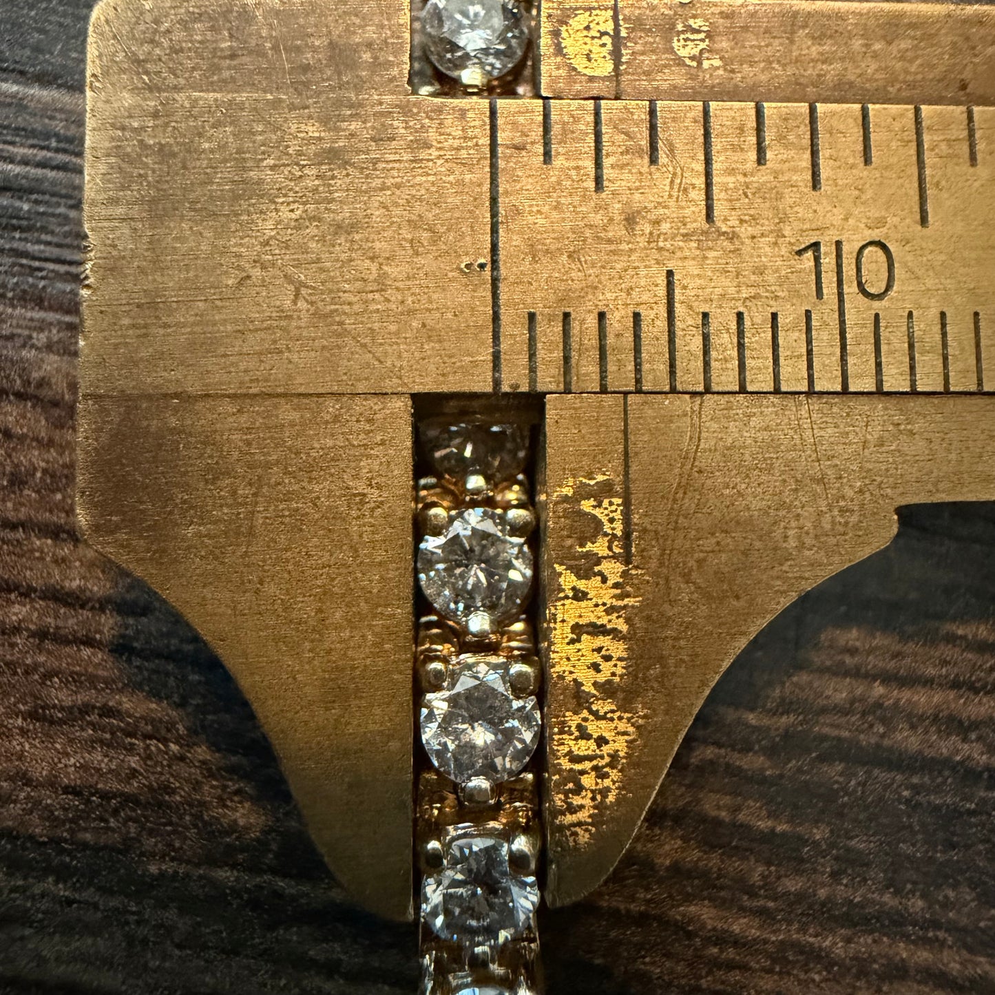 Vintage Solid 14k Yellow Gold 6.0ctw Natural Diamond Martini Set Tennis Bracelet (7”)