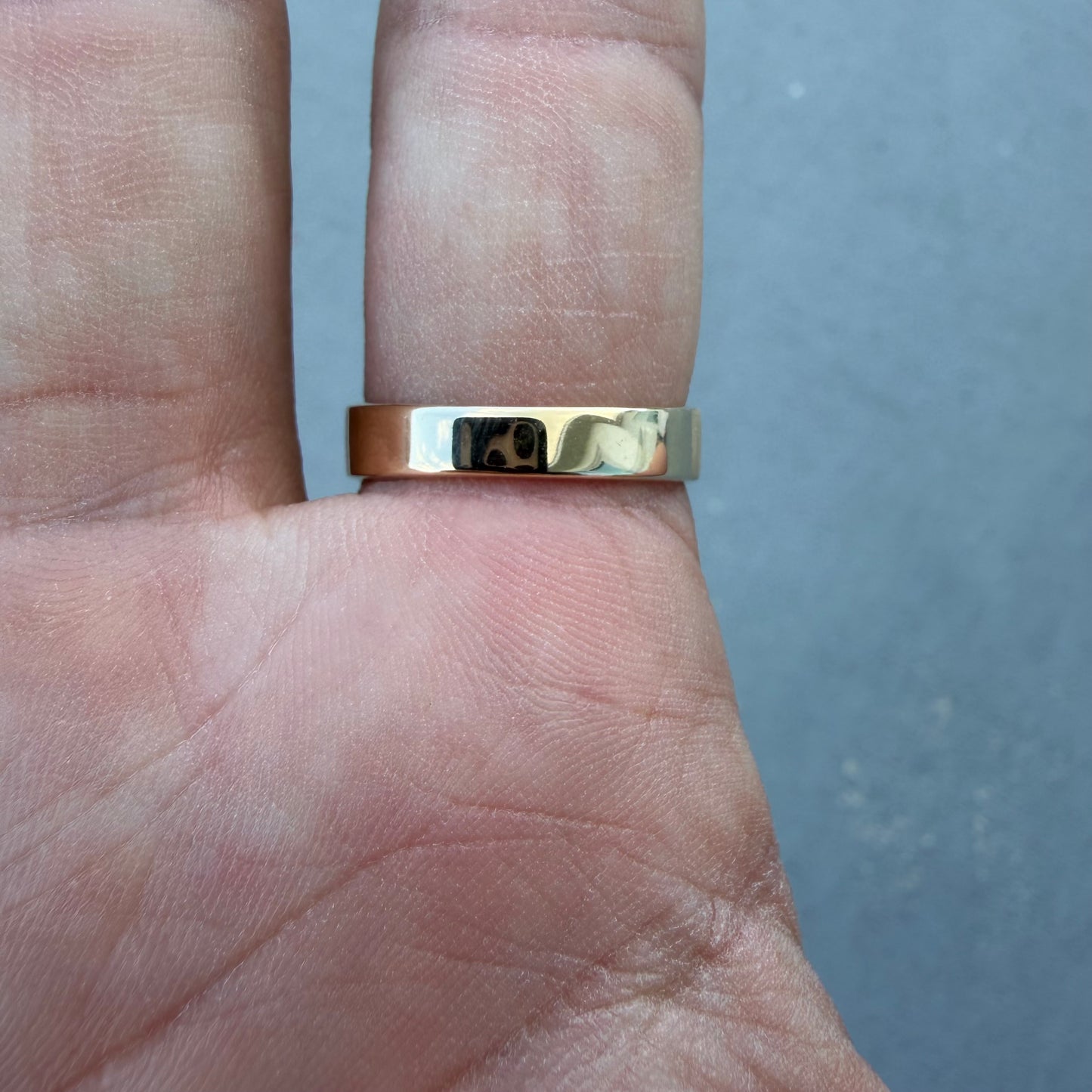 Vintage Solid 14k Yellow Gold .75ctw Natural Diamond Trilogy Ring (10.5)