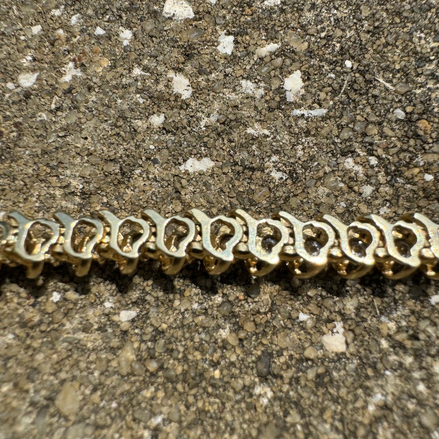 Vintage 3.0CTW Natural Diamond 14k Yellow Gold Tennis Bracelet (7.25”)