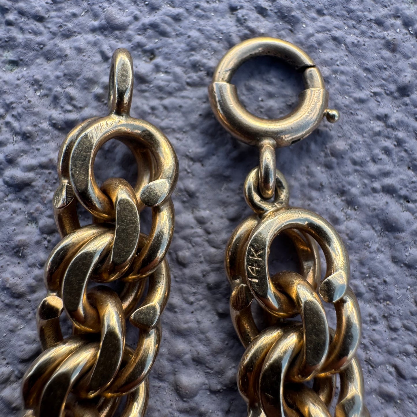 Mid-Century Tiffany & Co. Solid 14k Yellow Gold Heavyweight Chino Link Bracelet (7.25”)