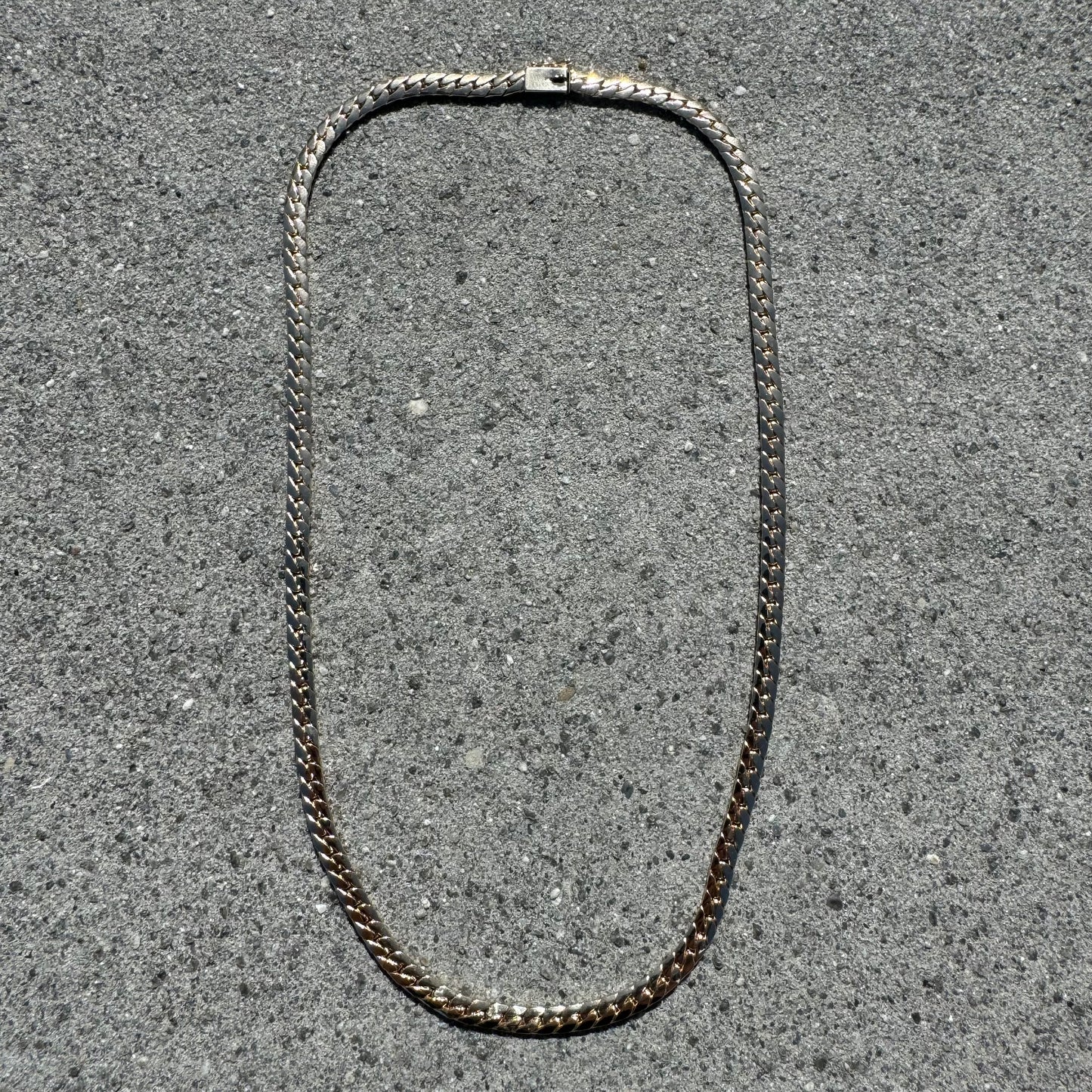 1970’s Solid 14k Yellow Gold Old School Miami Cuban Link Necklace (18.25”)