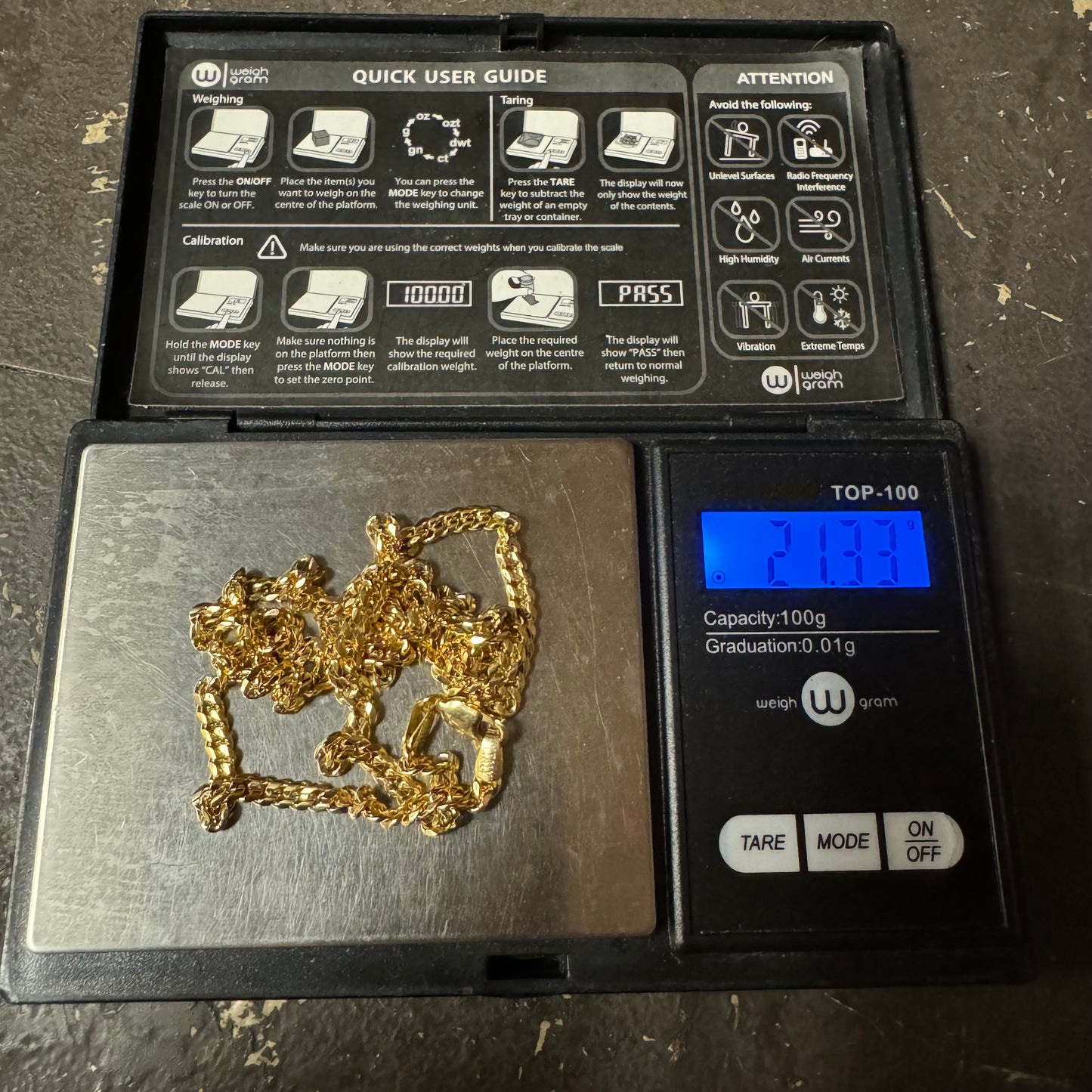 Brand New Solid 18k Italian Yellow Gold Miami Cuban Link Necklace (20”)