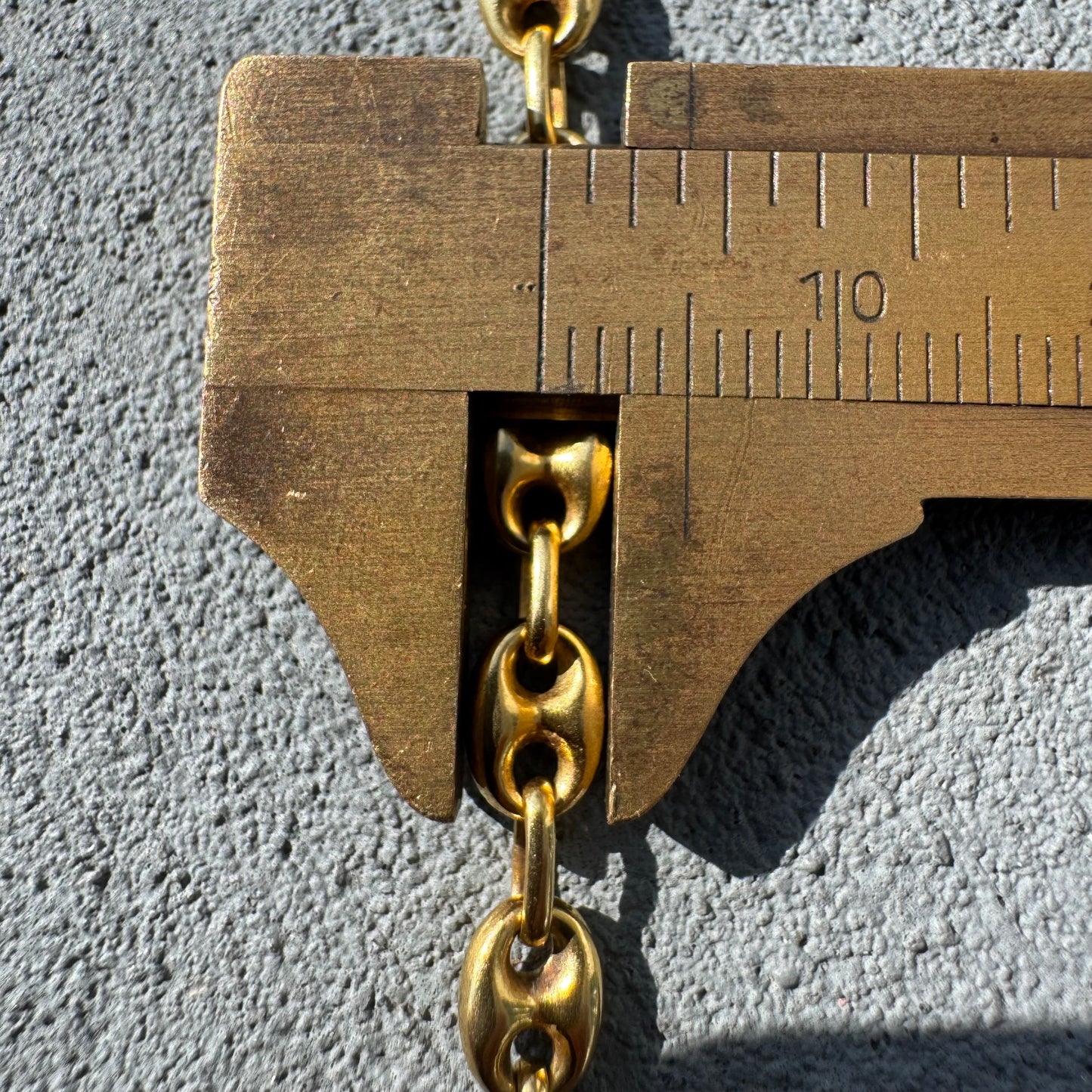 Vintage 14k Vibrant Yellow Gold Italian Puffed Mariner Link Necklace (20.75”)