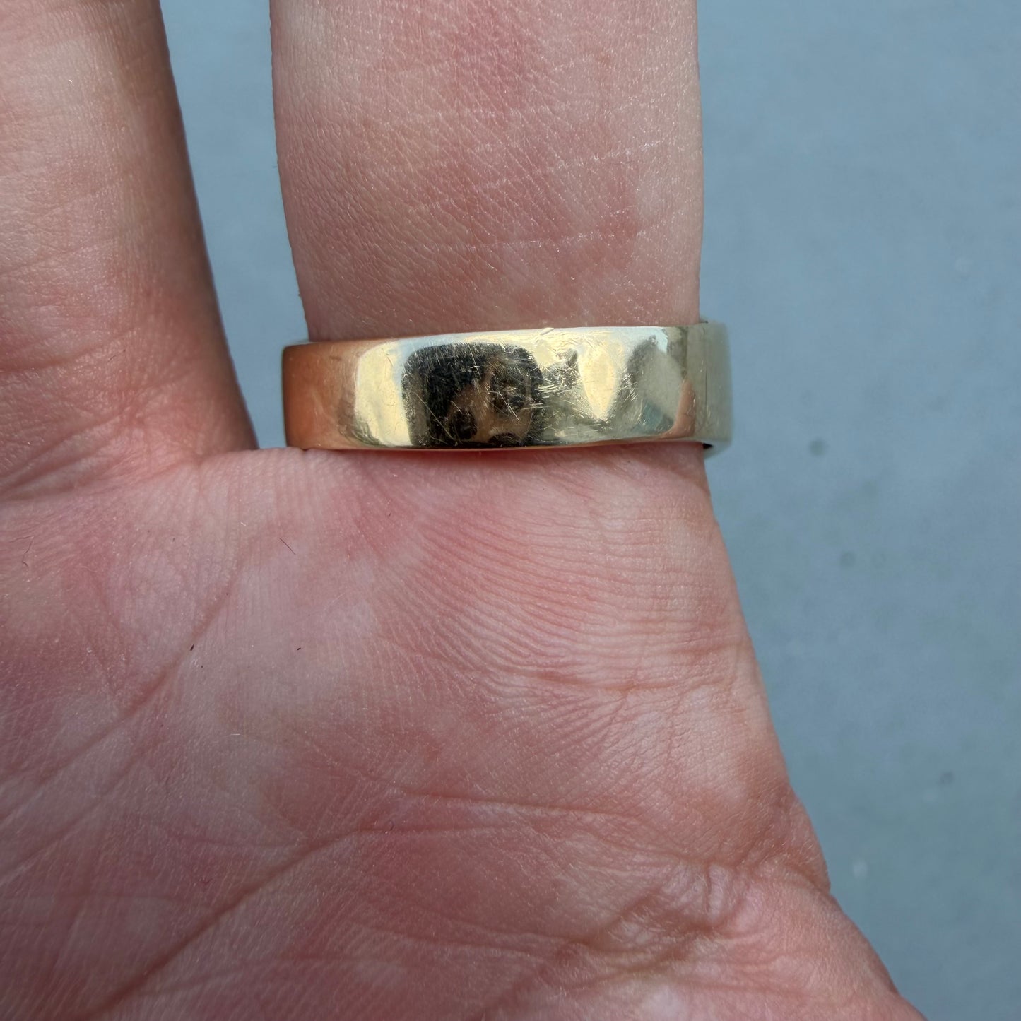 Art Deco Solid 14k Yellow Gold 1.7ctw Natural Old Euro Cut Diamond Trilogy Ring (14)