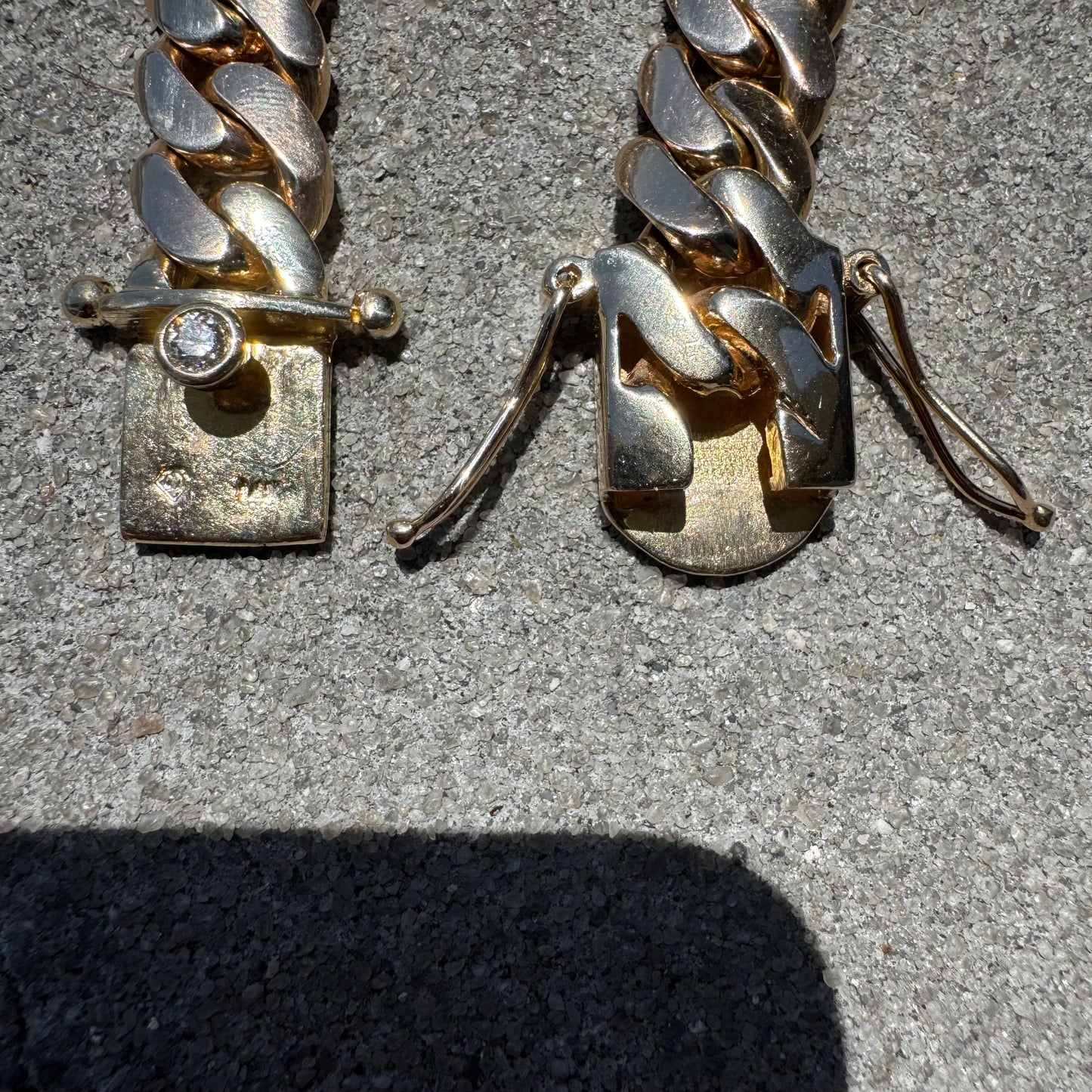 Custom Solid 14k Yellow Gold Heavyweight Miami Cuban Link Bracelet (7”)