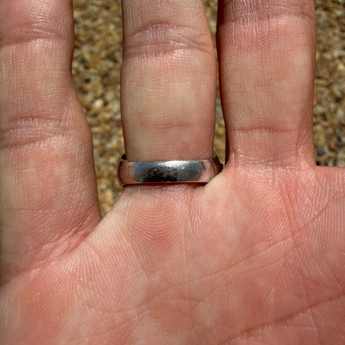 Mid-Century Solid 14k White Gold 7.25ctw Natural Chrysoberyl Cats Eye And Diamond Gents Ring (8.5)