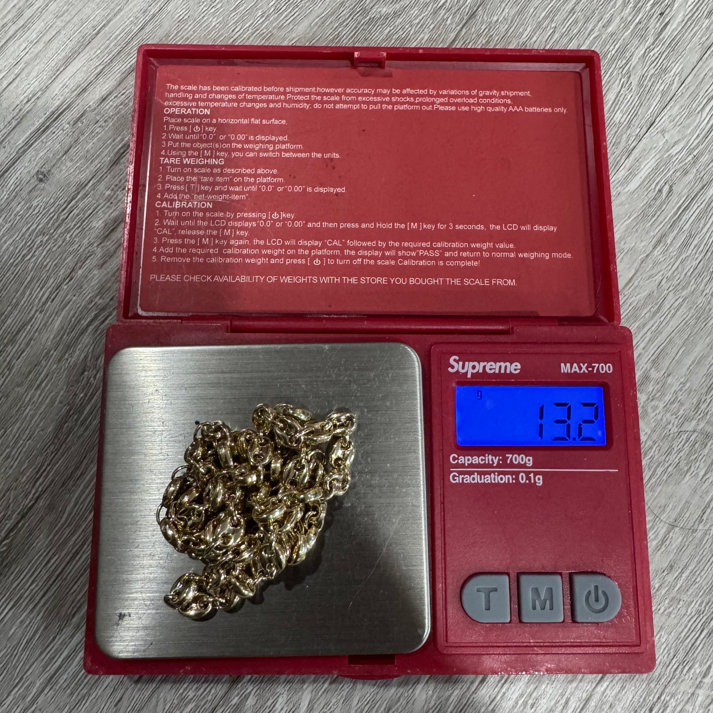 Brand New 14k Yellow Gold Classic Puffed Gucci Mariner Link Necklace (20”)