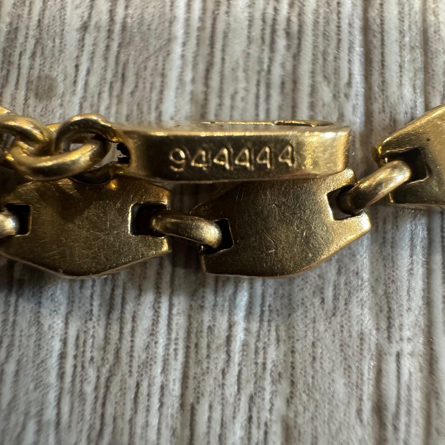 1970’s Cartier Solid 18k Yellow Gold Mariner Anchor “Tortue” Link Bracelet (7.5”)