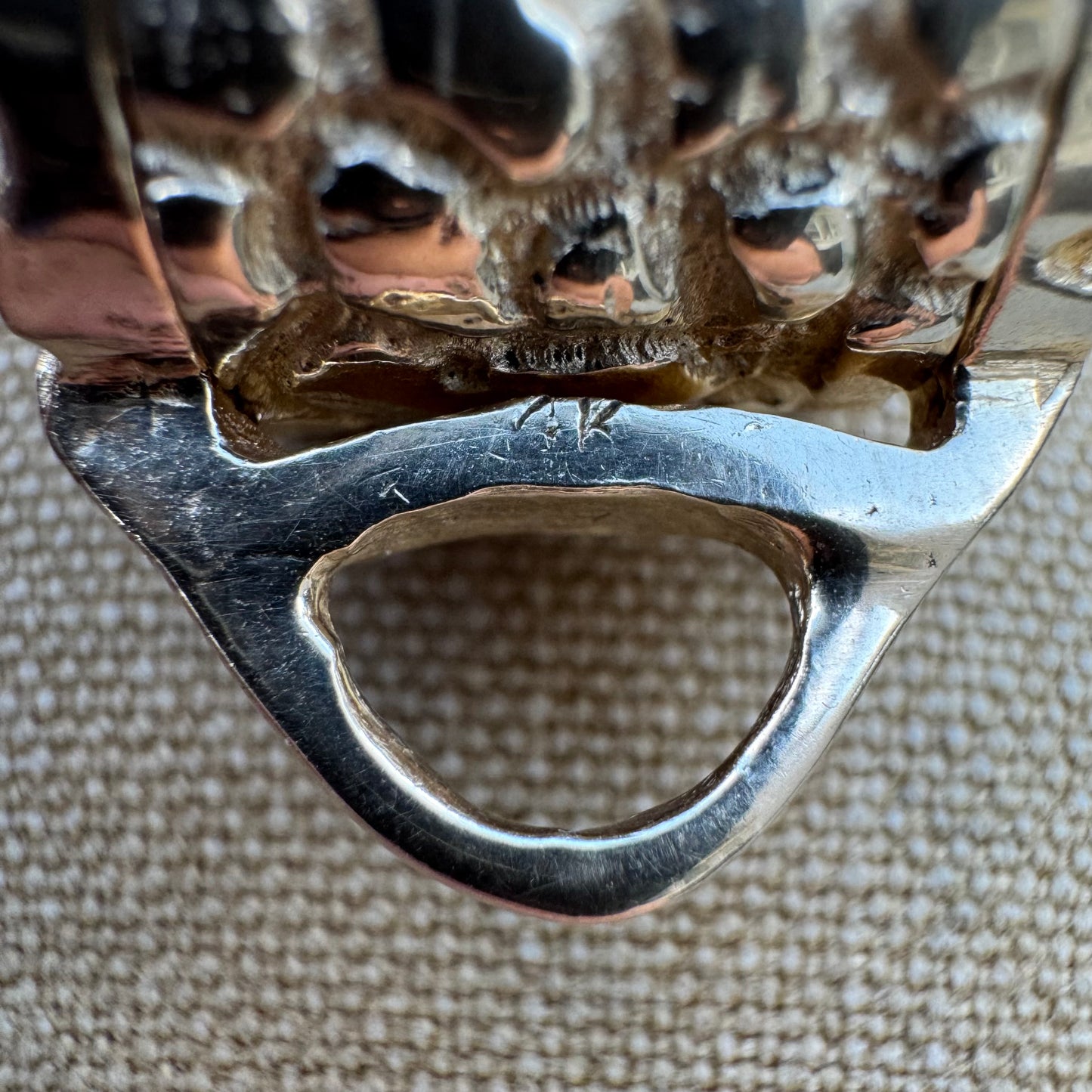 Vintage Solid 14k Yellow Gold Nugget Jewelers Loupe